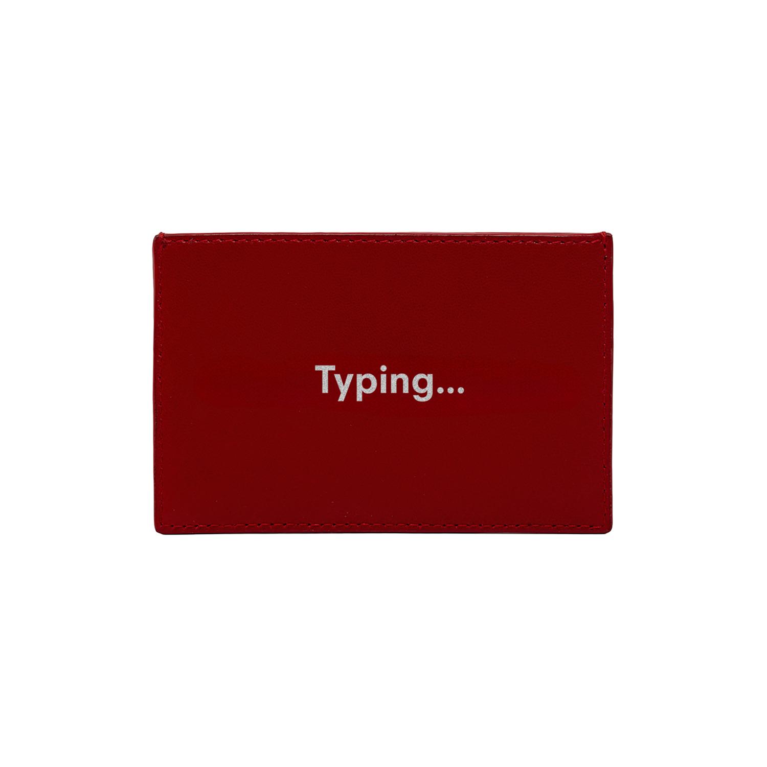 Typing KeinxDesa Kırmızı Deri Kartlık
