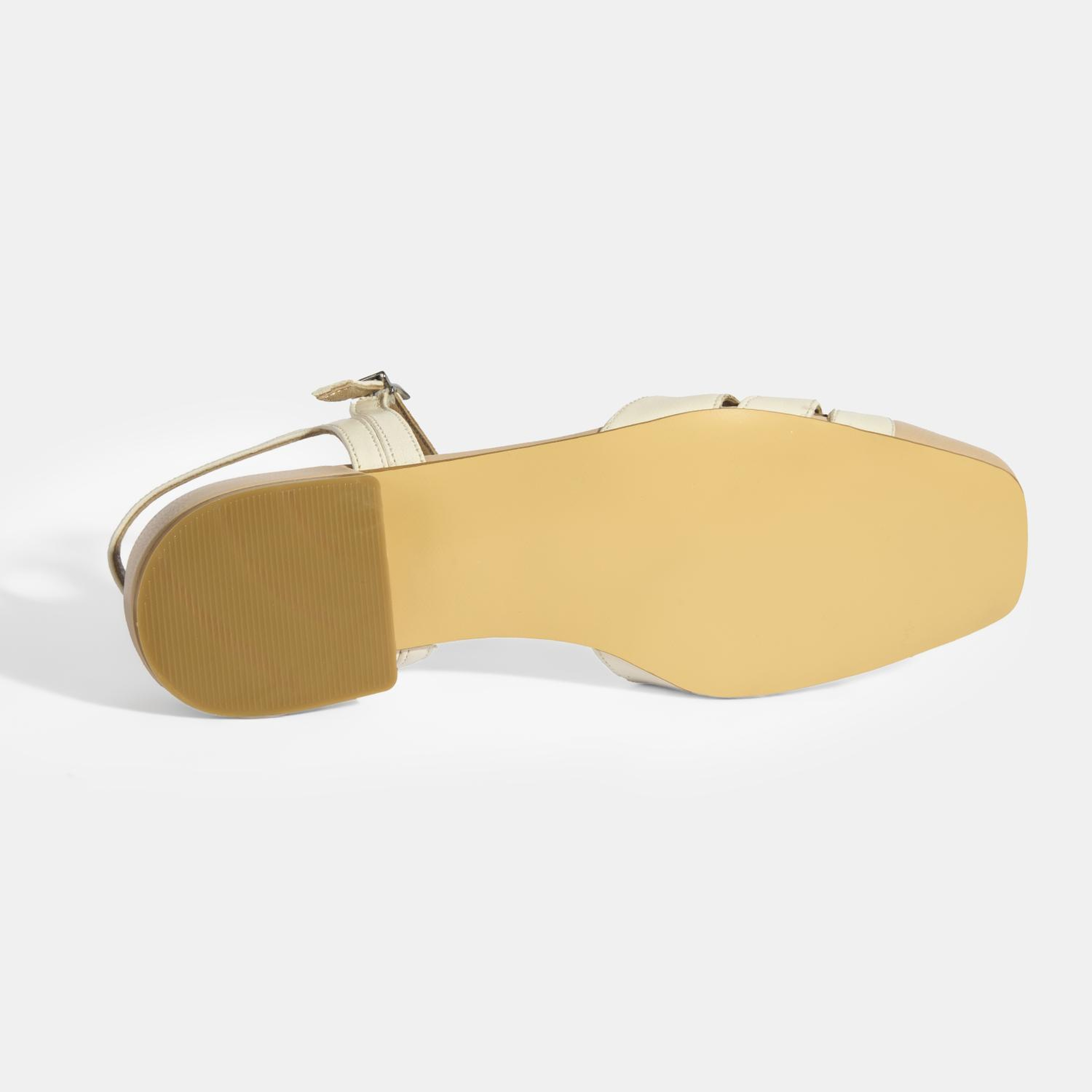 Kadın Beyaz Slingback Deri Günlük Ayakkabı
