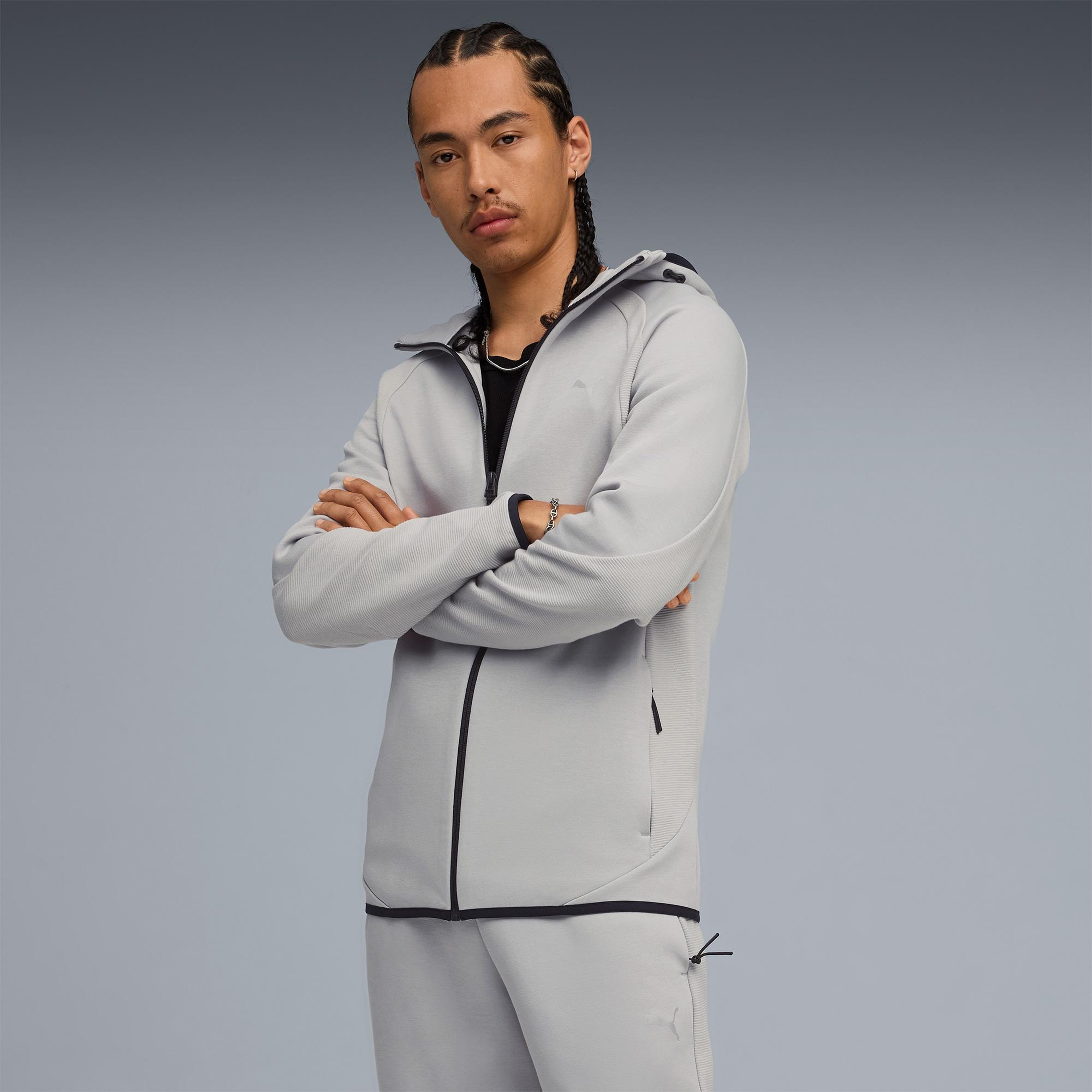 Puma Evostrıpe Fz  Dk Erkek Gri Ceket