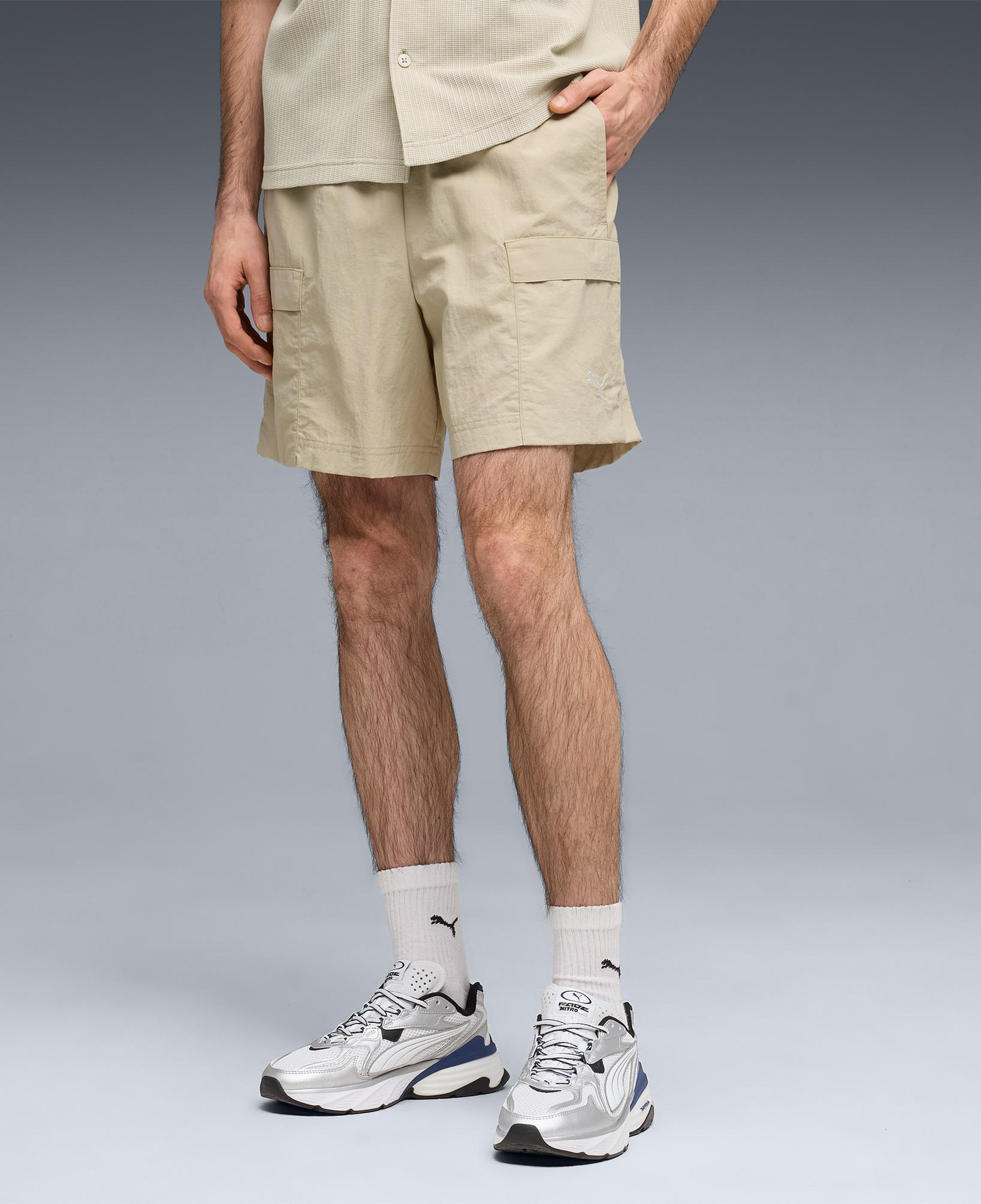 Puma Wardrobe Essentials Erkek Gri Şort