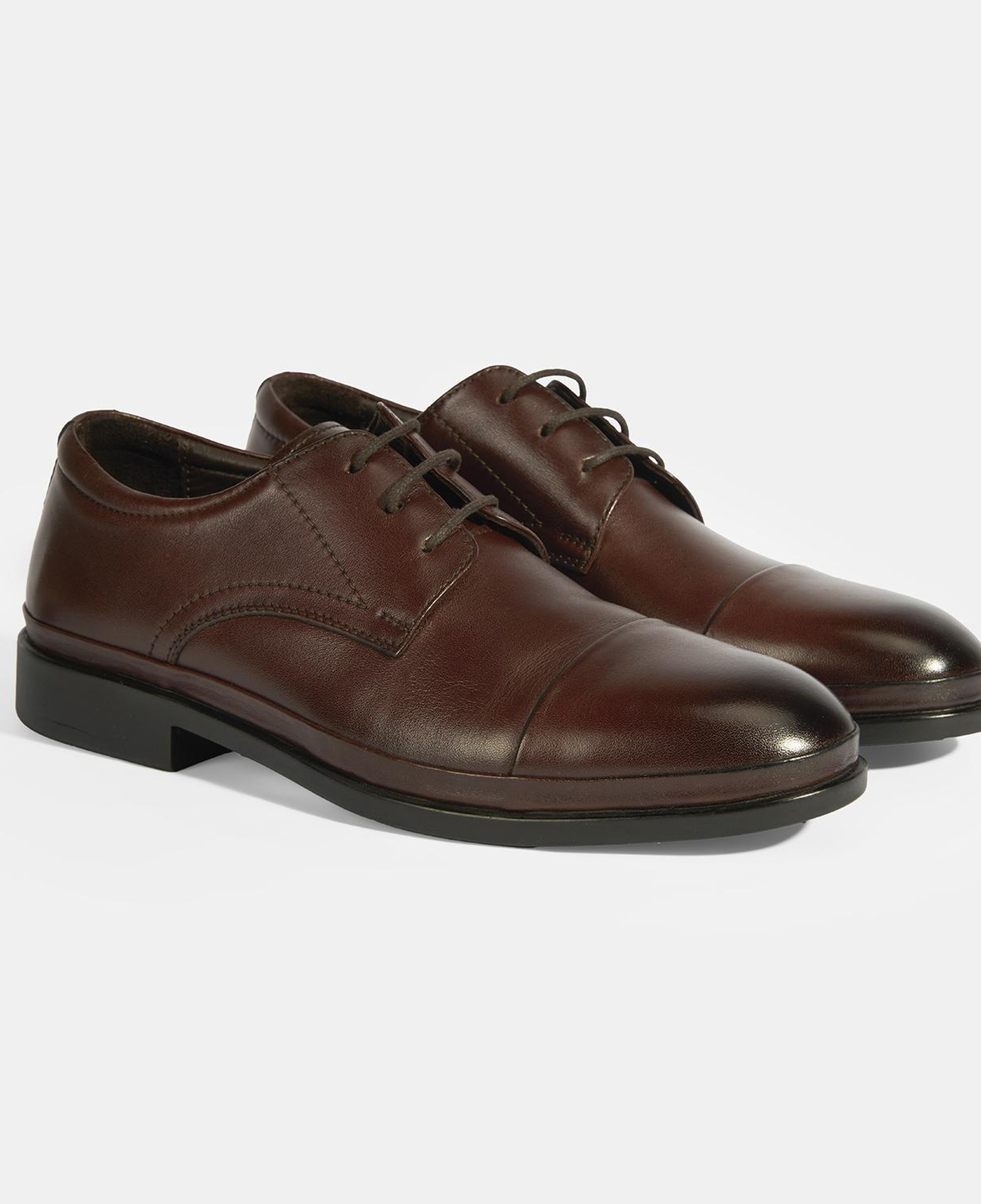 Erkek Kahve DesaComfort Deri Bağcıklı Günlük Ayakkabı