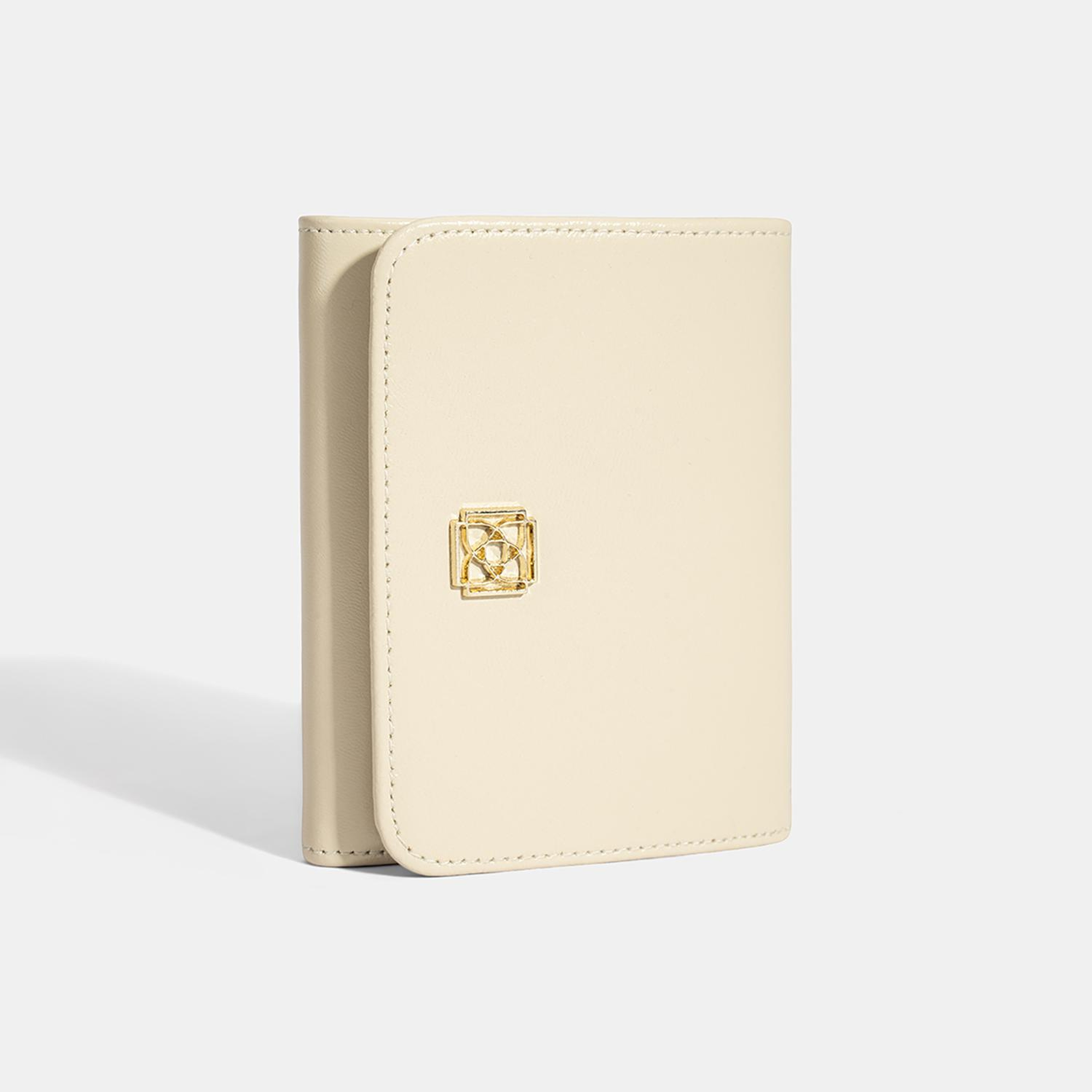 Kadın Krem Deri Cüzdan