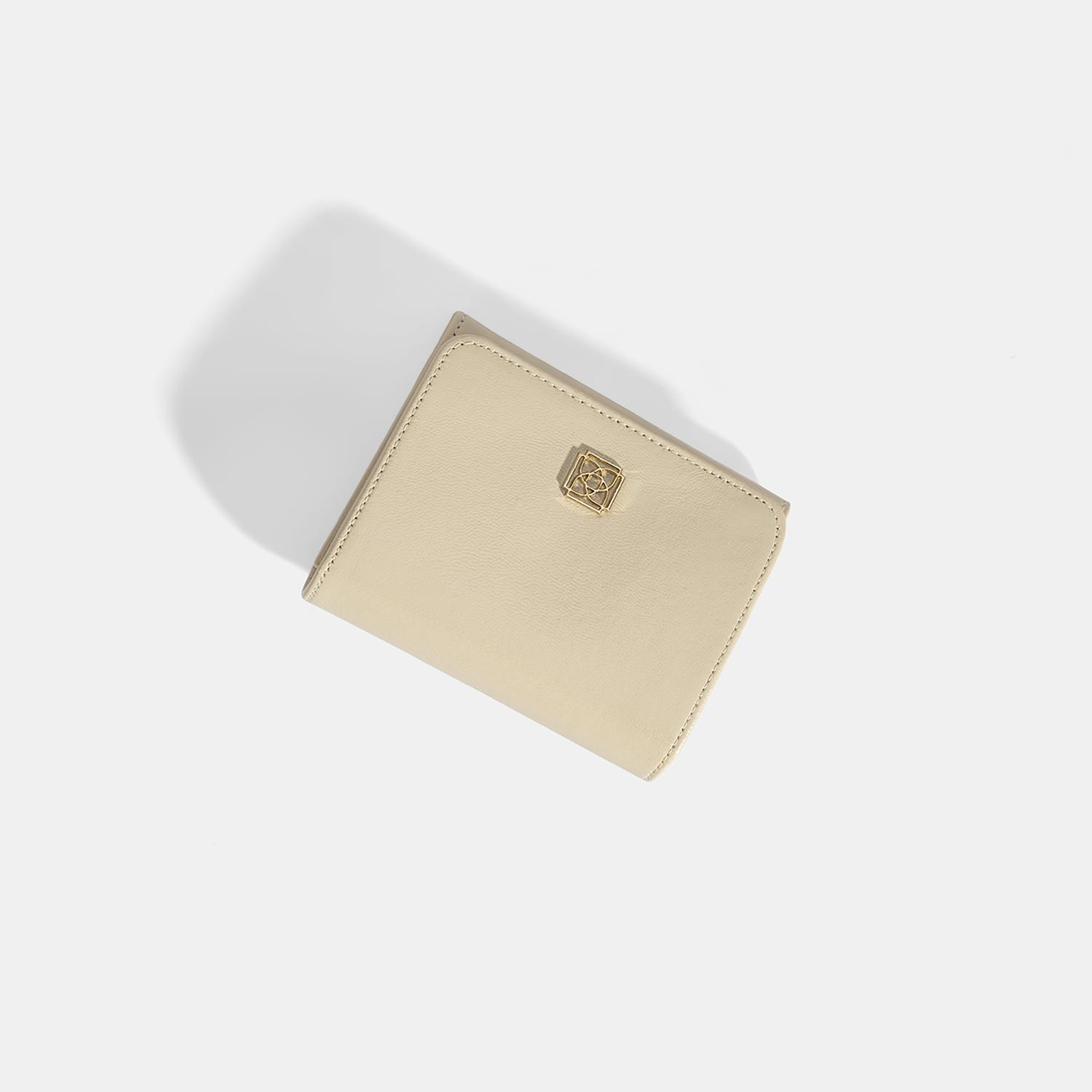 Kadın Krem Deri Cüzdan