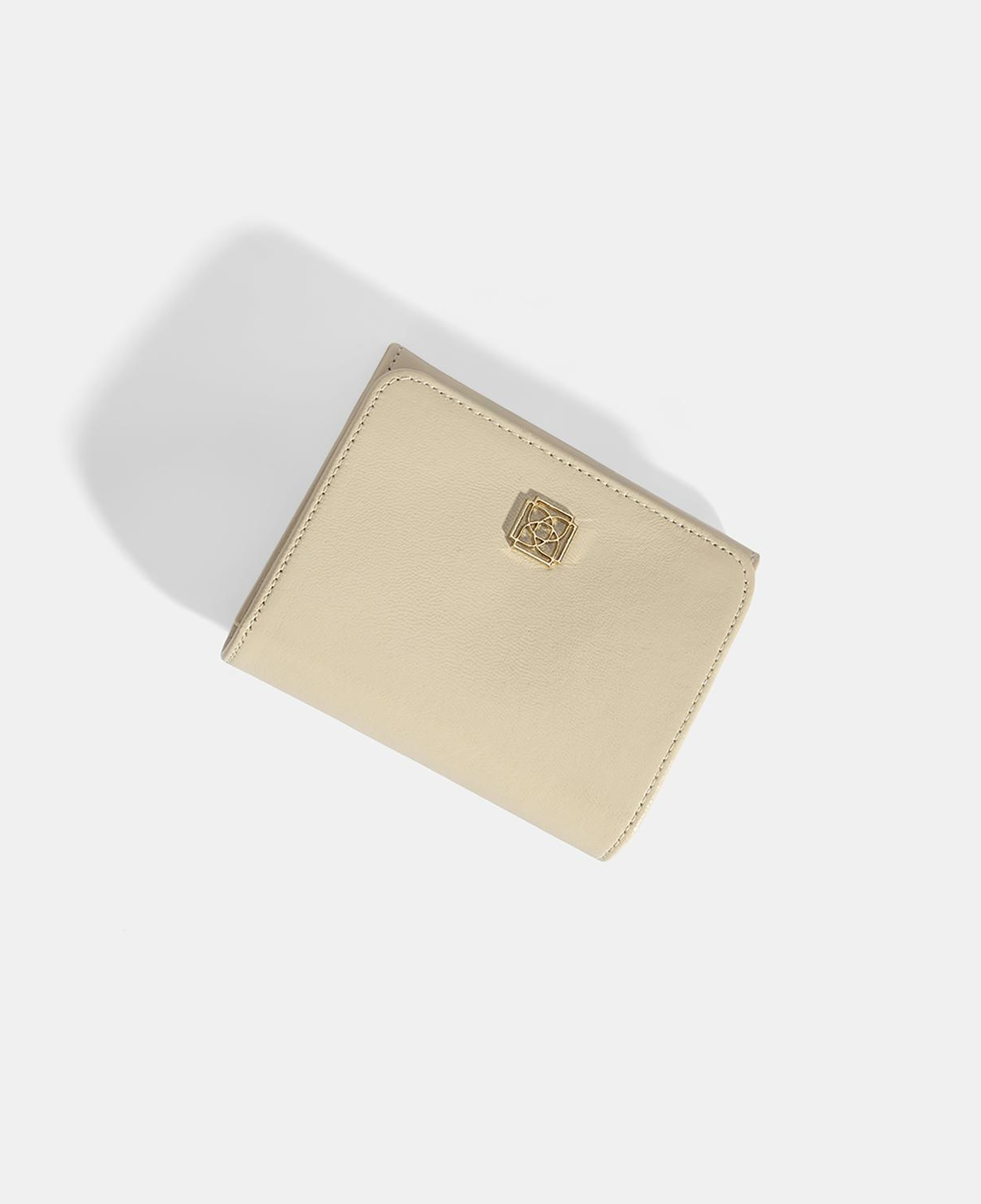 Kadın Krem Deri Cüzdan
