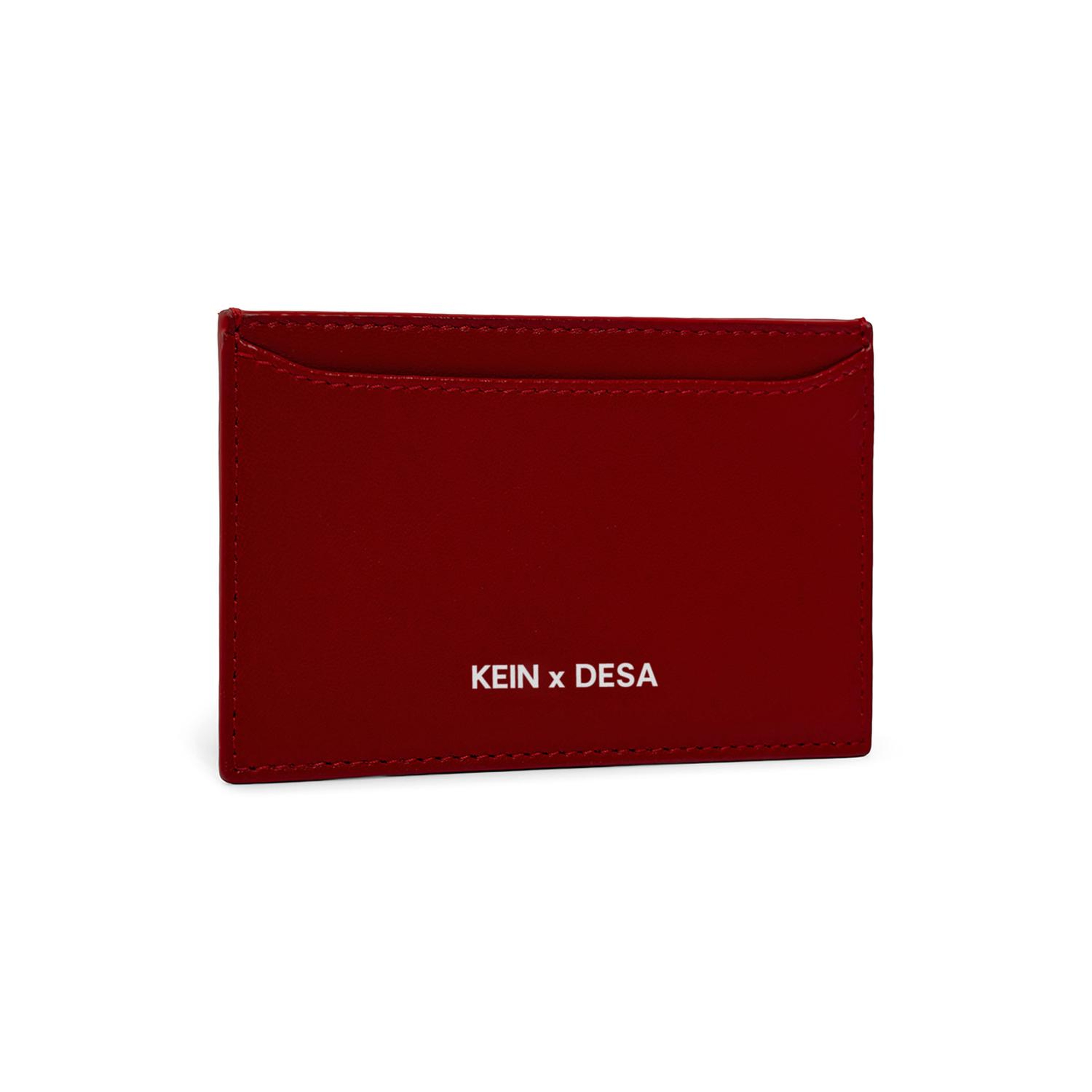 Fashionably Broke KeinxDesa Kırmızı Deri Kartlık