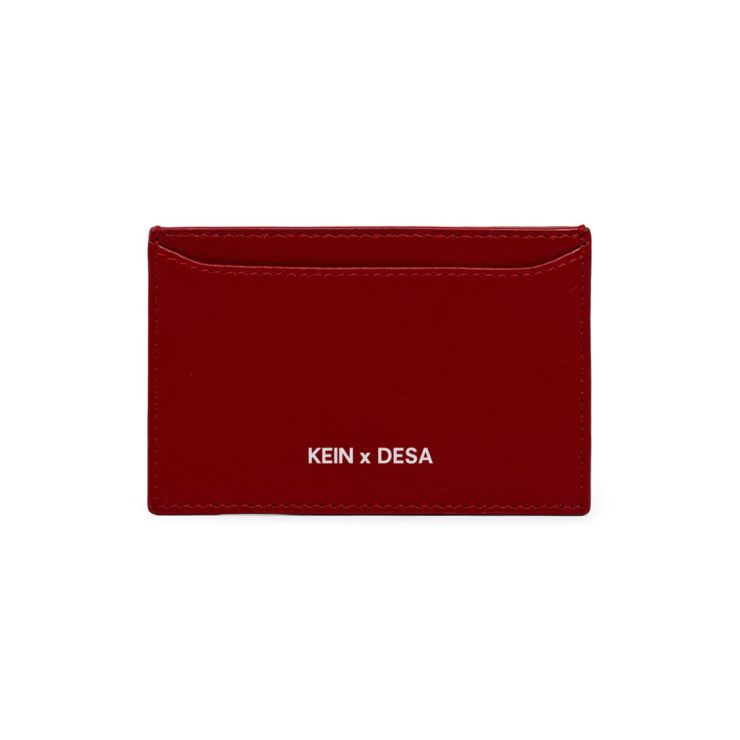 Fashionably Broke KeinxDesa Kırmızı Deri Kartlık