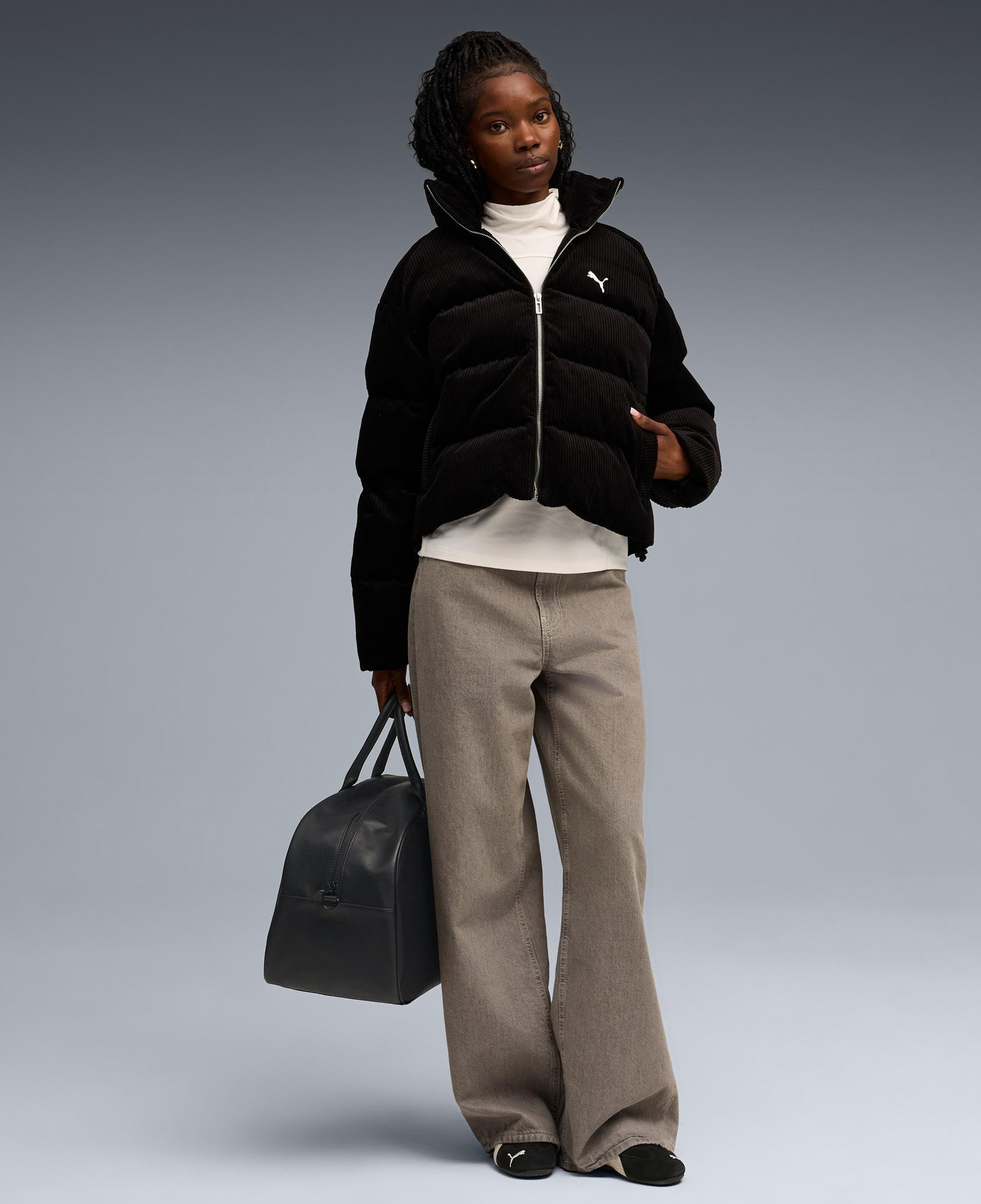 Puma Wardrobe Essentials Relaxed Kadın Siyah Ceket