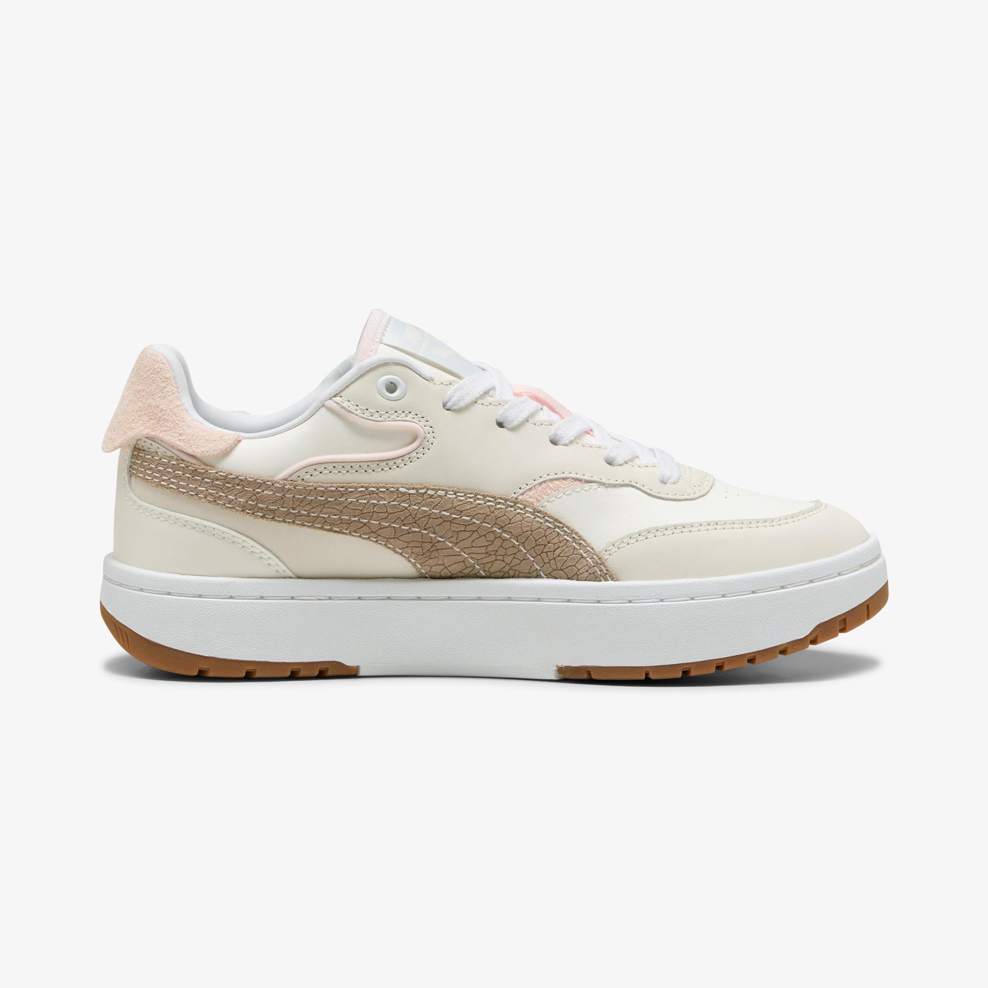 Puma Cali Sylva Elevated Kadın Krem Spor Ayakkabı