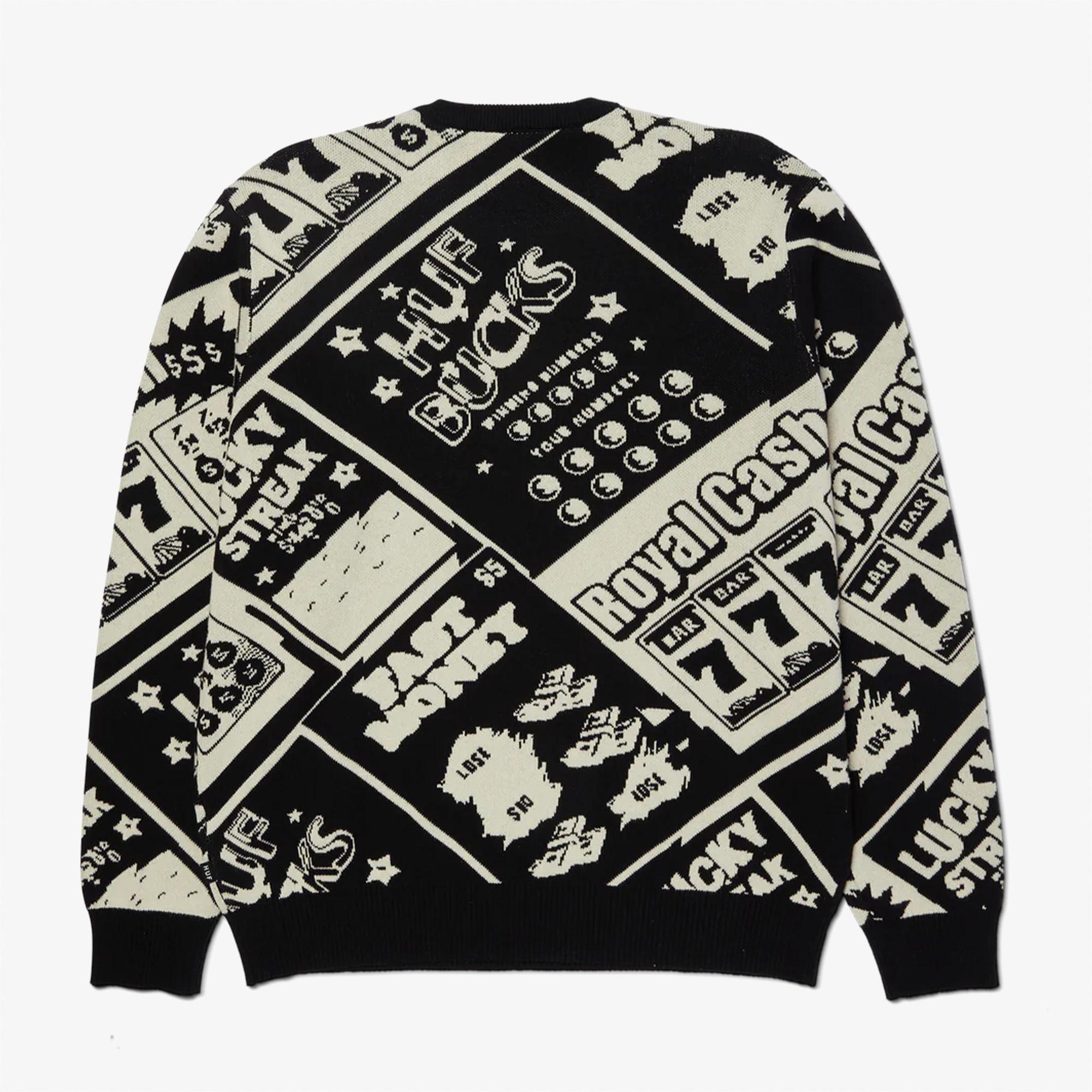 Huf Lucky Crewneck Erkek Siyah Sweatshirt