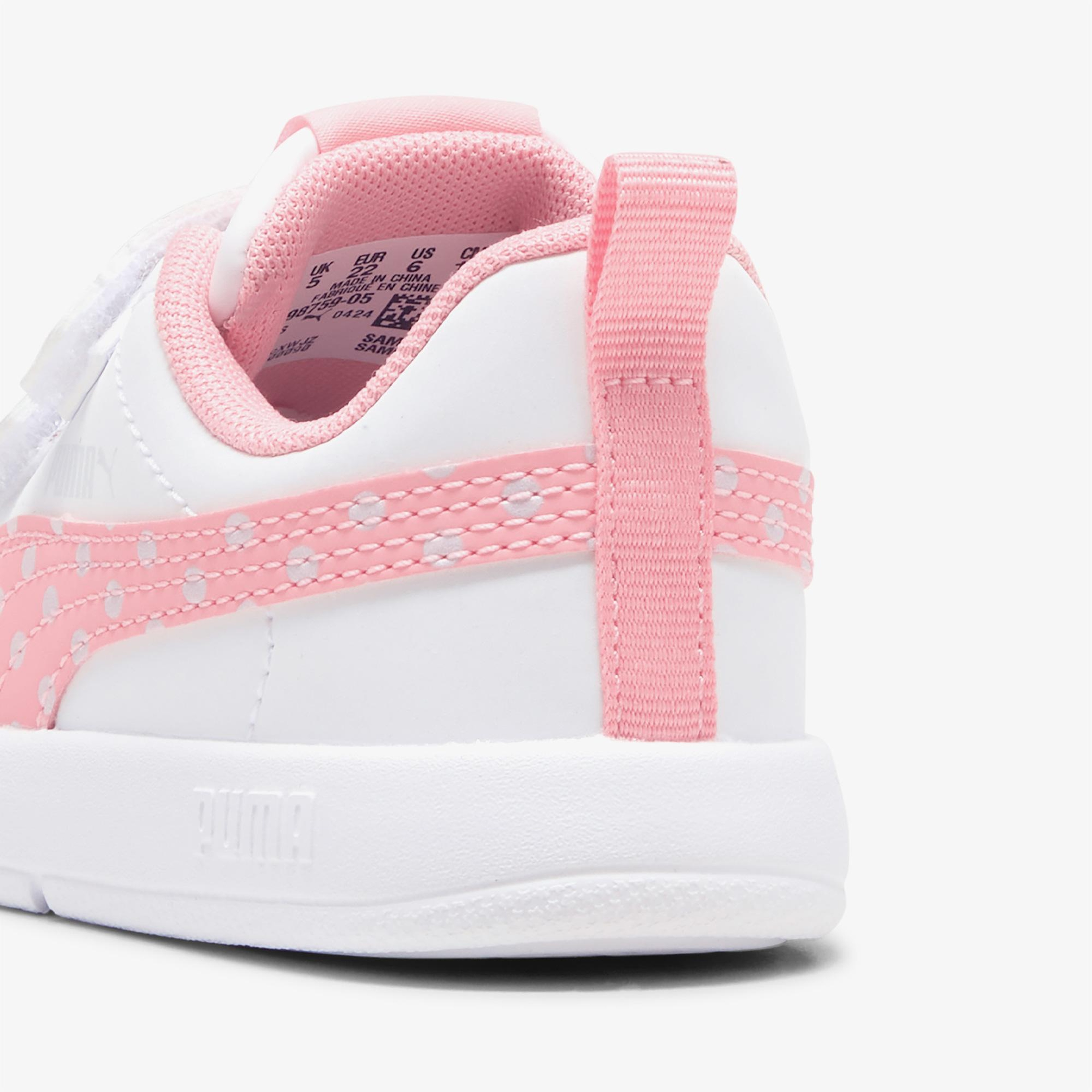 Puma Courtflex V3 Dotty V Çocuk Pembe Spor Ayakkabı