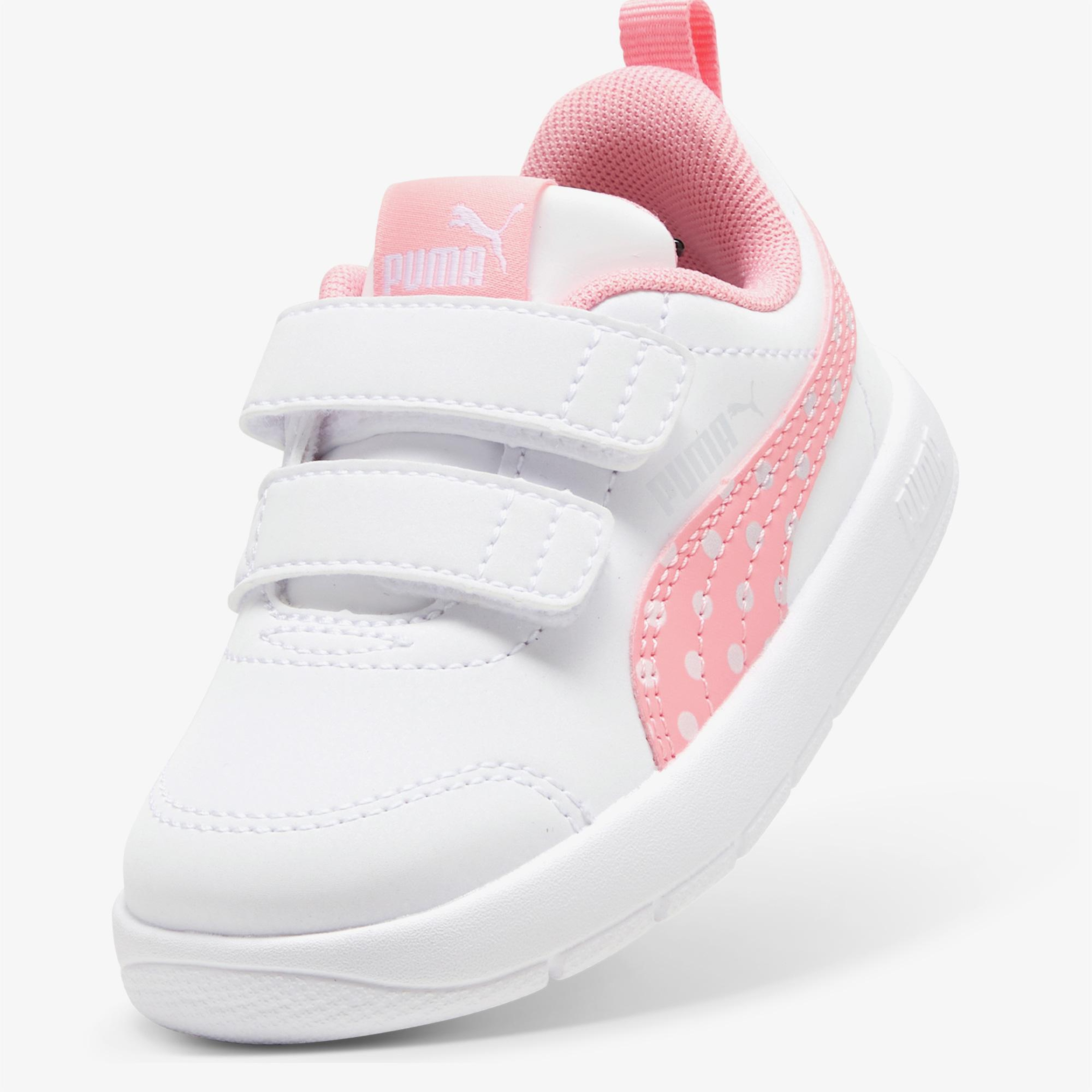 Puma Courtflex V3 Dotty V Çocuk Pembe Spor Ayakkabı