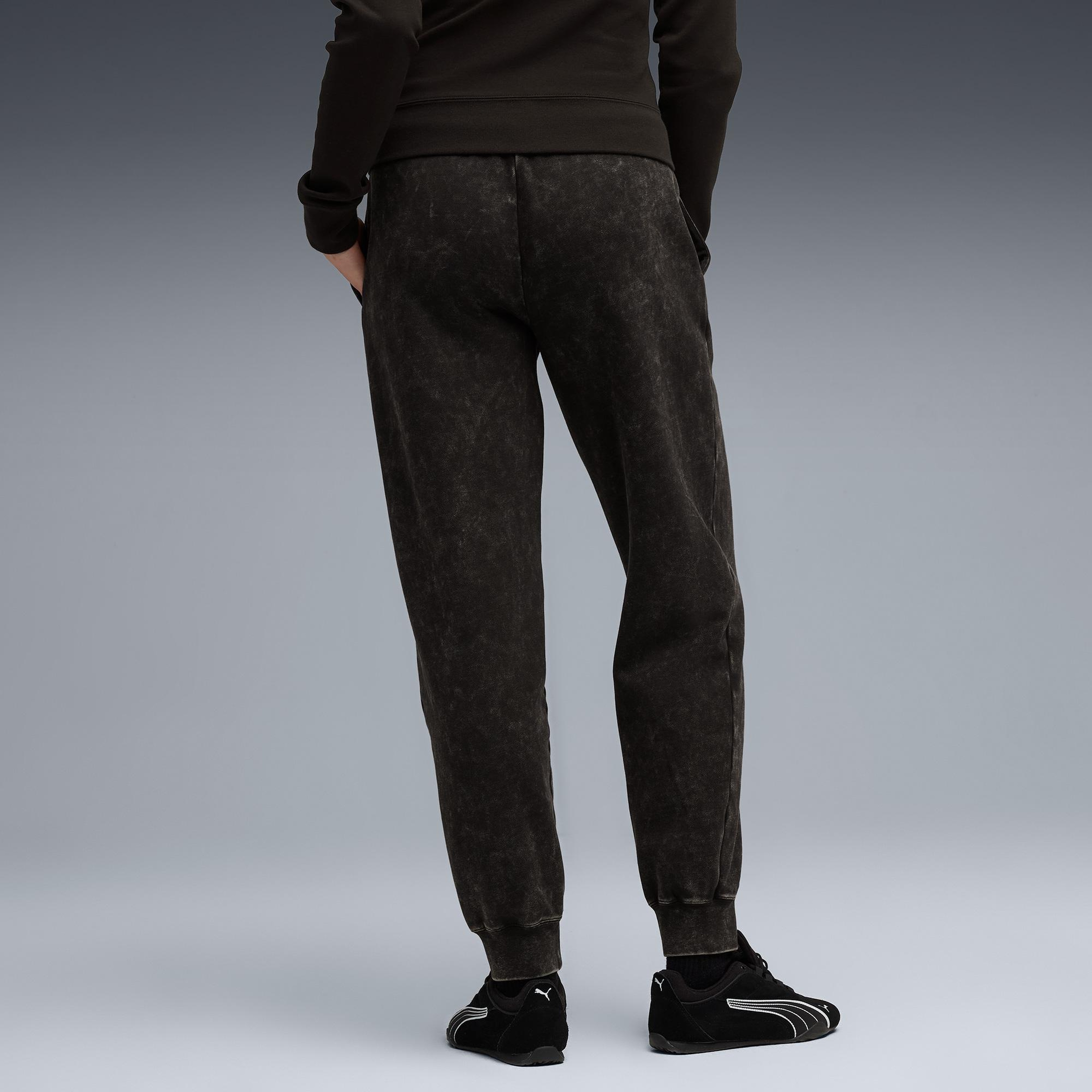 Puma Elevated Essentials Acid Wash Siyah Kadın Eşofman Altı