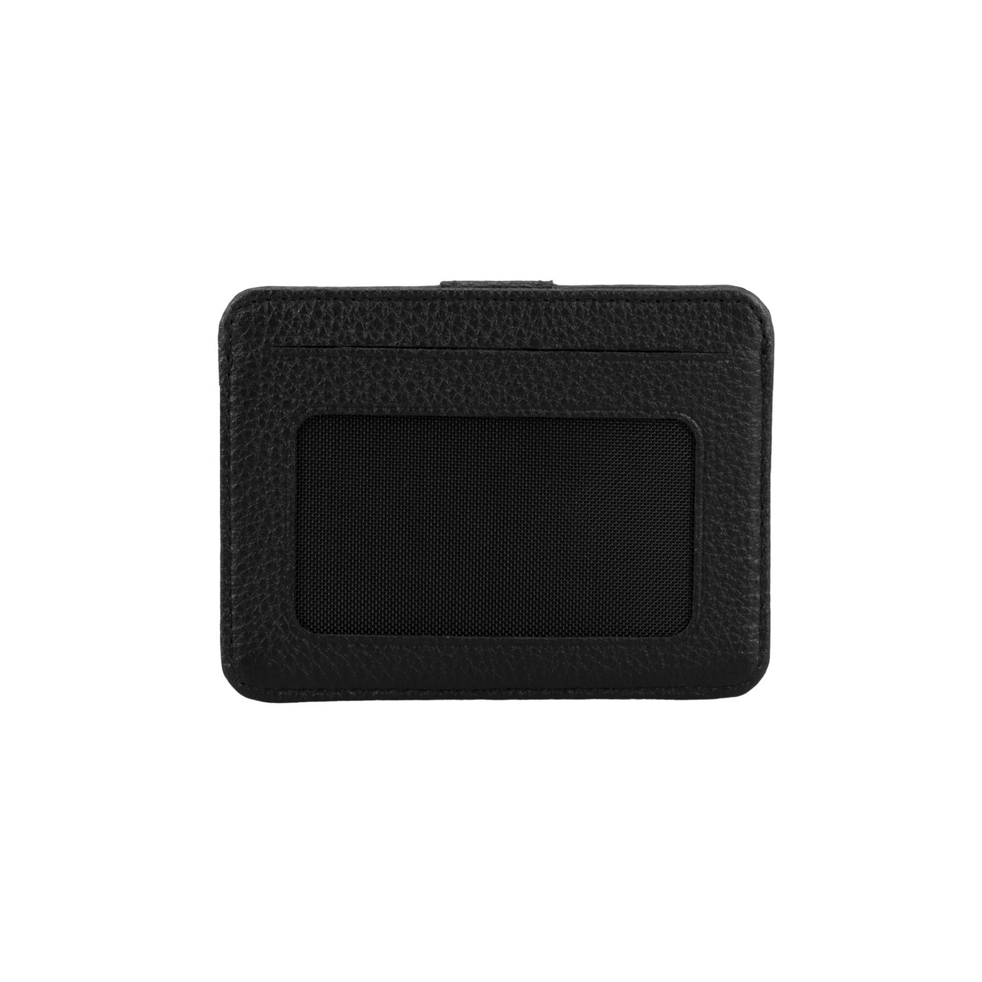 Lerona Siyah Deri Kartlık