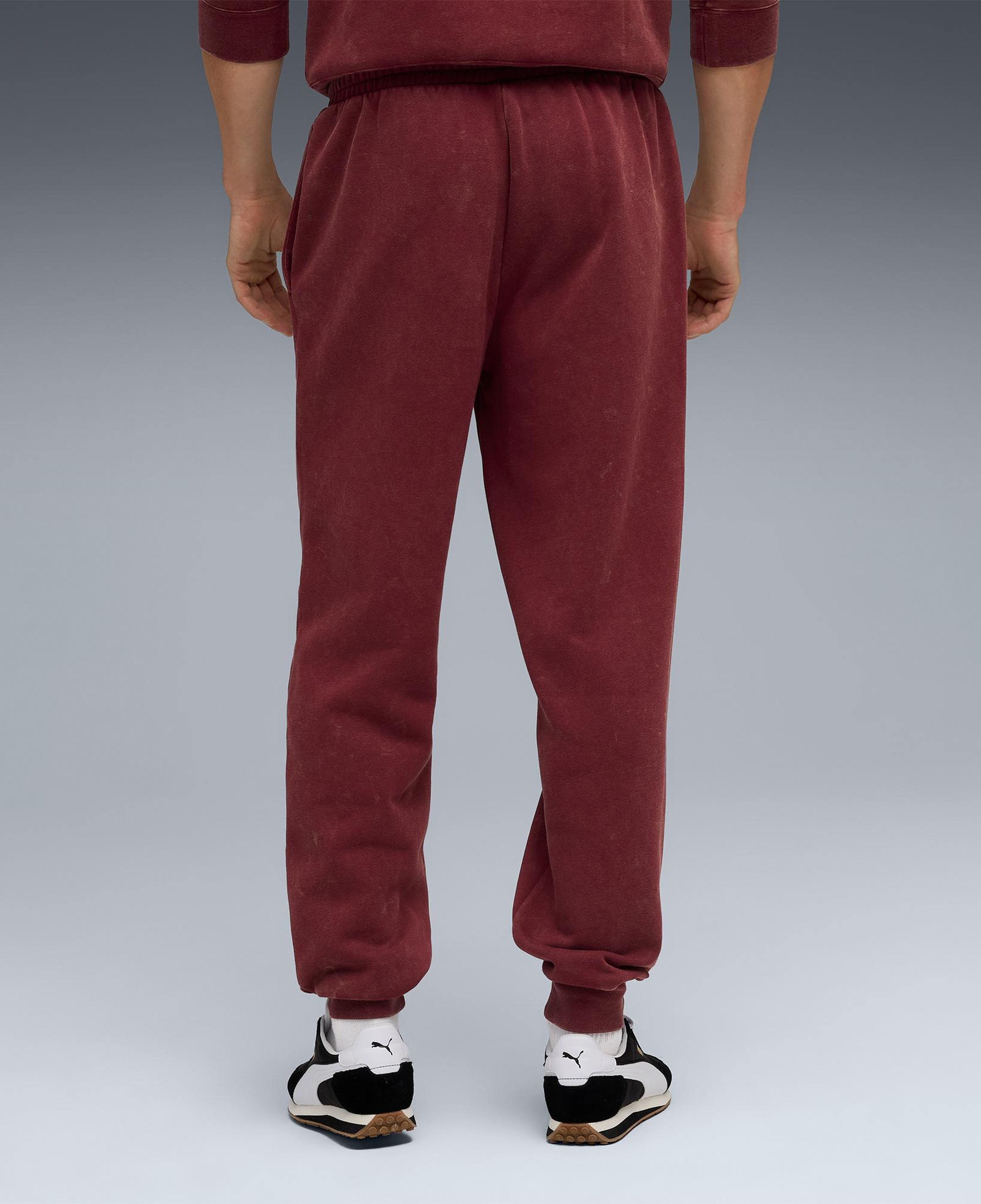 Puma Ess Elevated Wash Sweat Erkek Kırmızı Pantolon