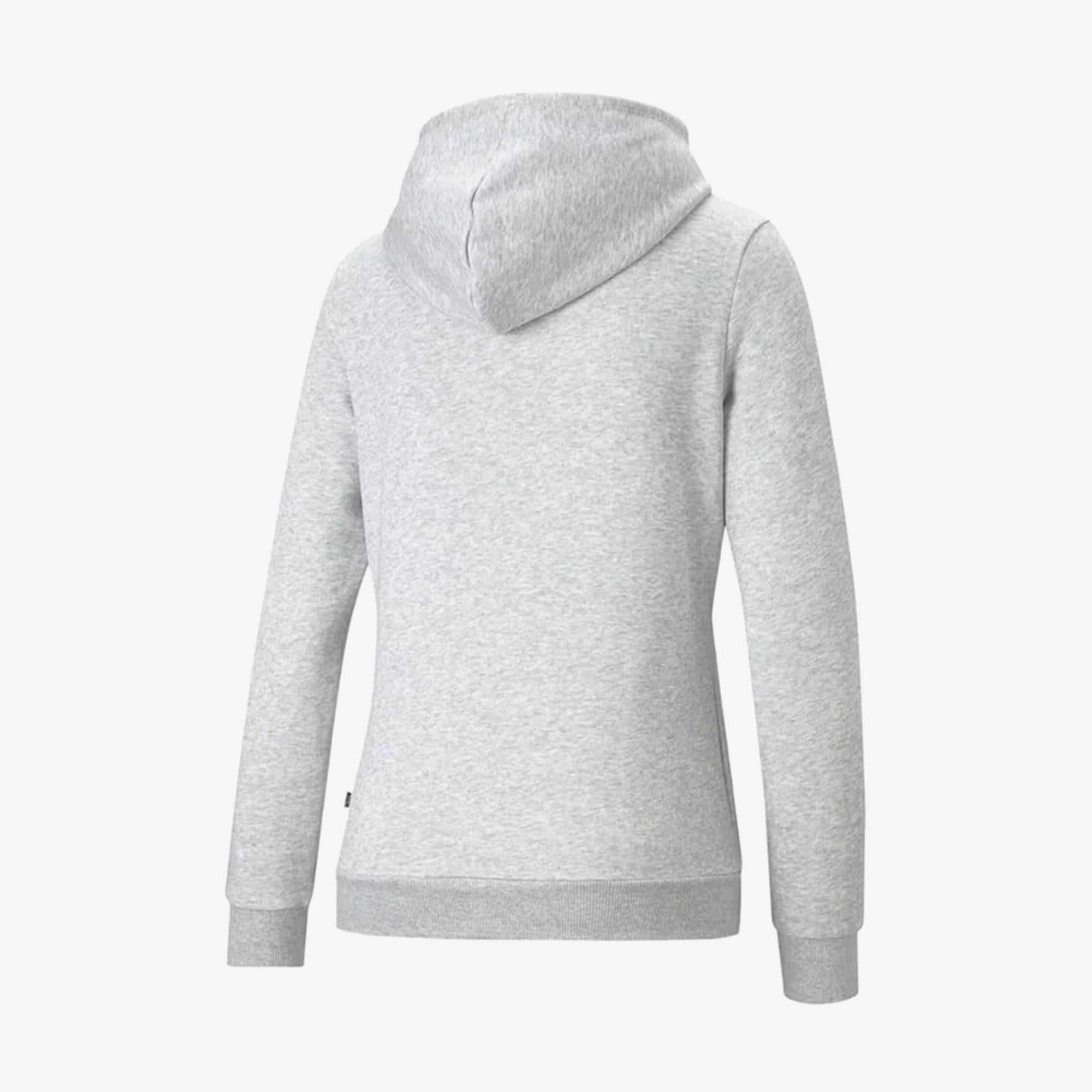 Puma Essentials Logo Full Zip Kadın Gri Sweatshirt