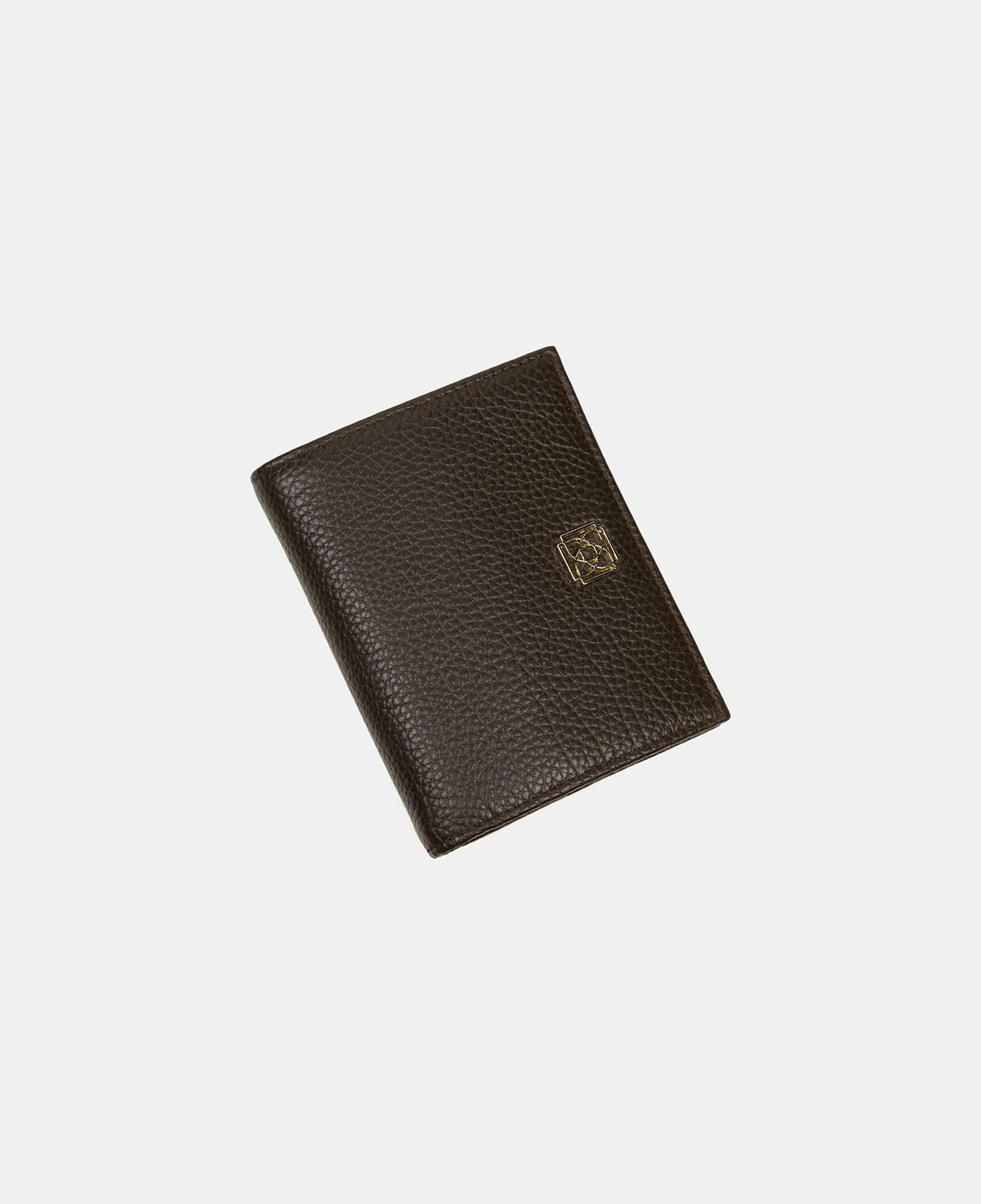 Kadın Kahve Logolu Deri Dokulu Cüzdan