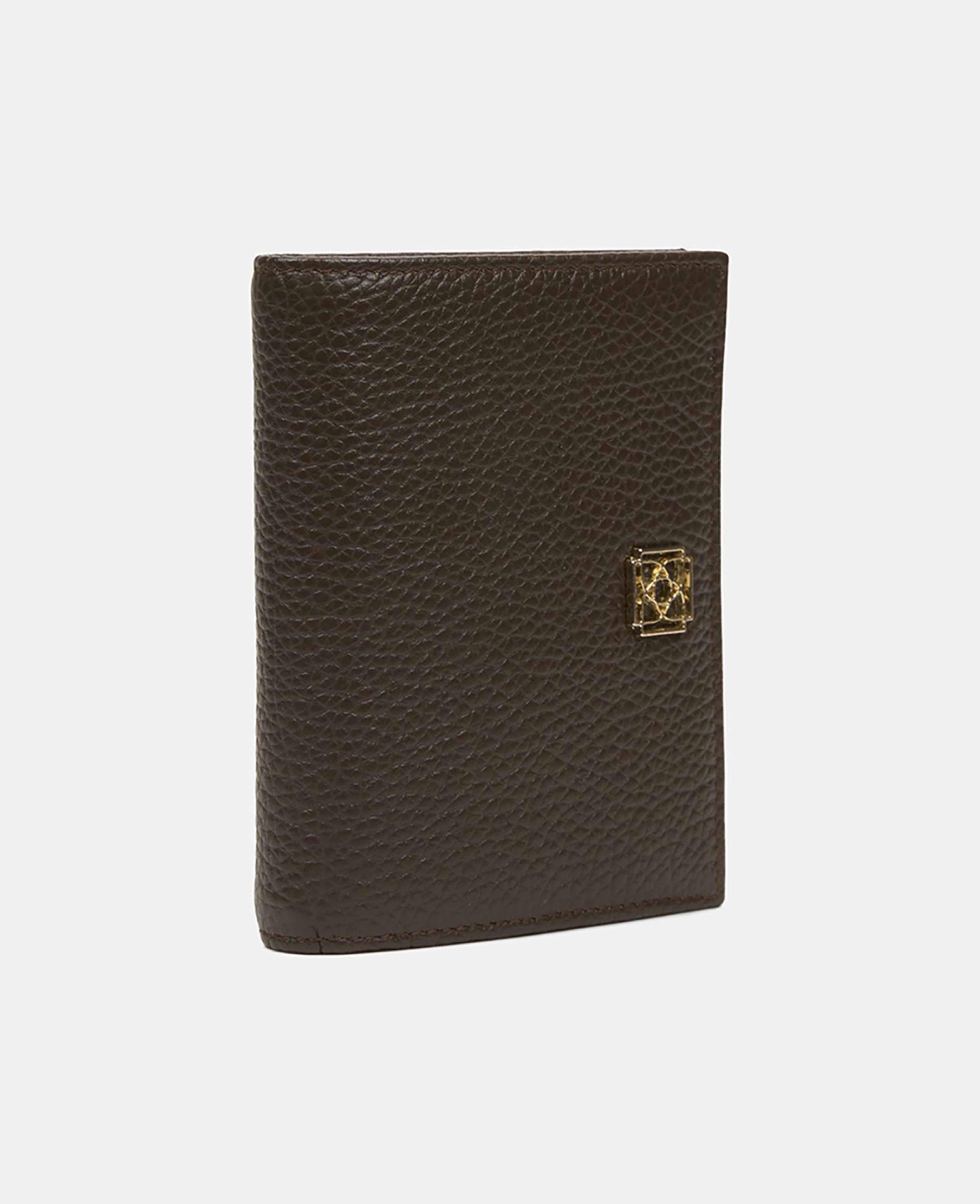 Kadın Kahve Logolu Deri Dokulu Cüzdan