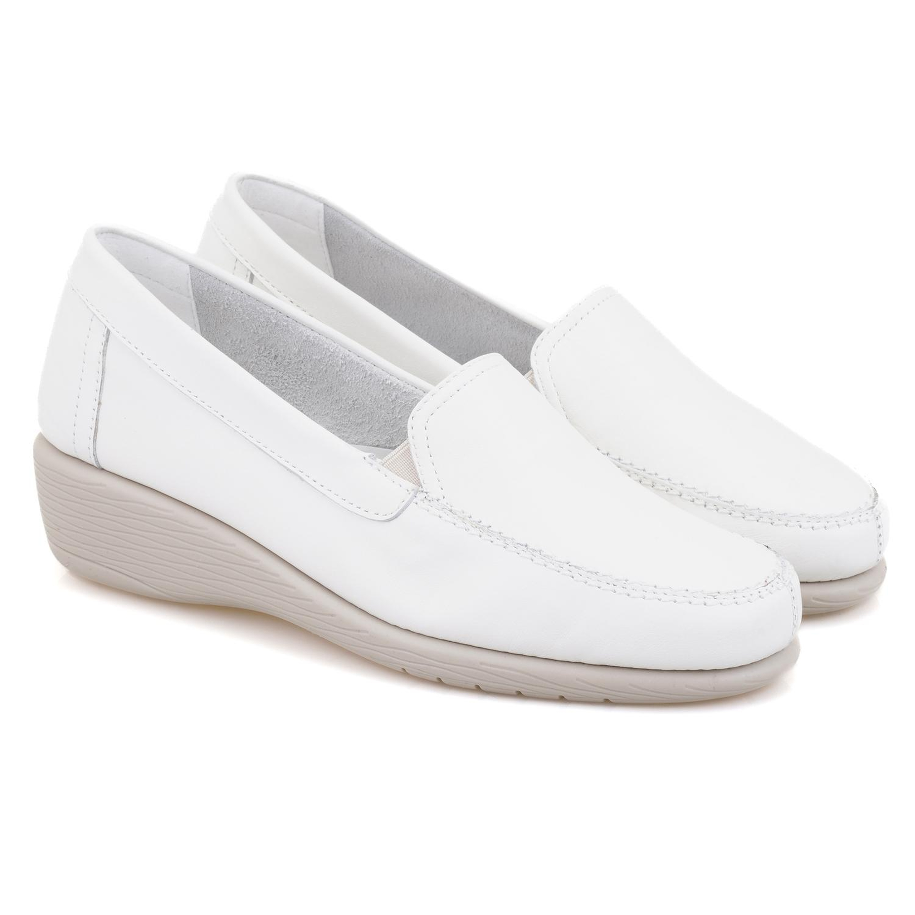 Kadın Beyaz DesaComfort Deri Günlük Ayakkabı