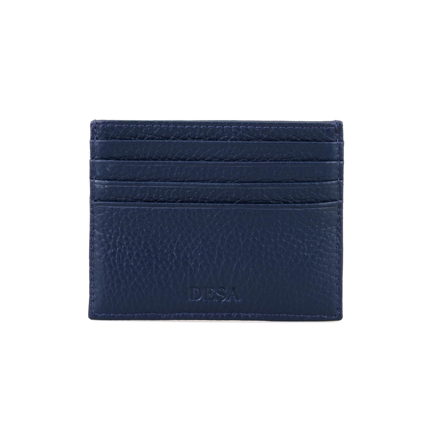 Vidal Lacivert Erkek Deri Kartlık