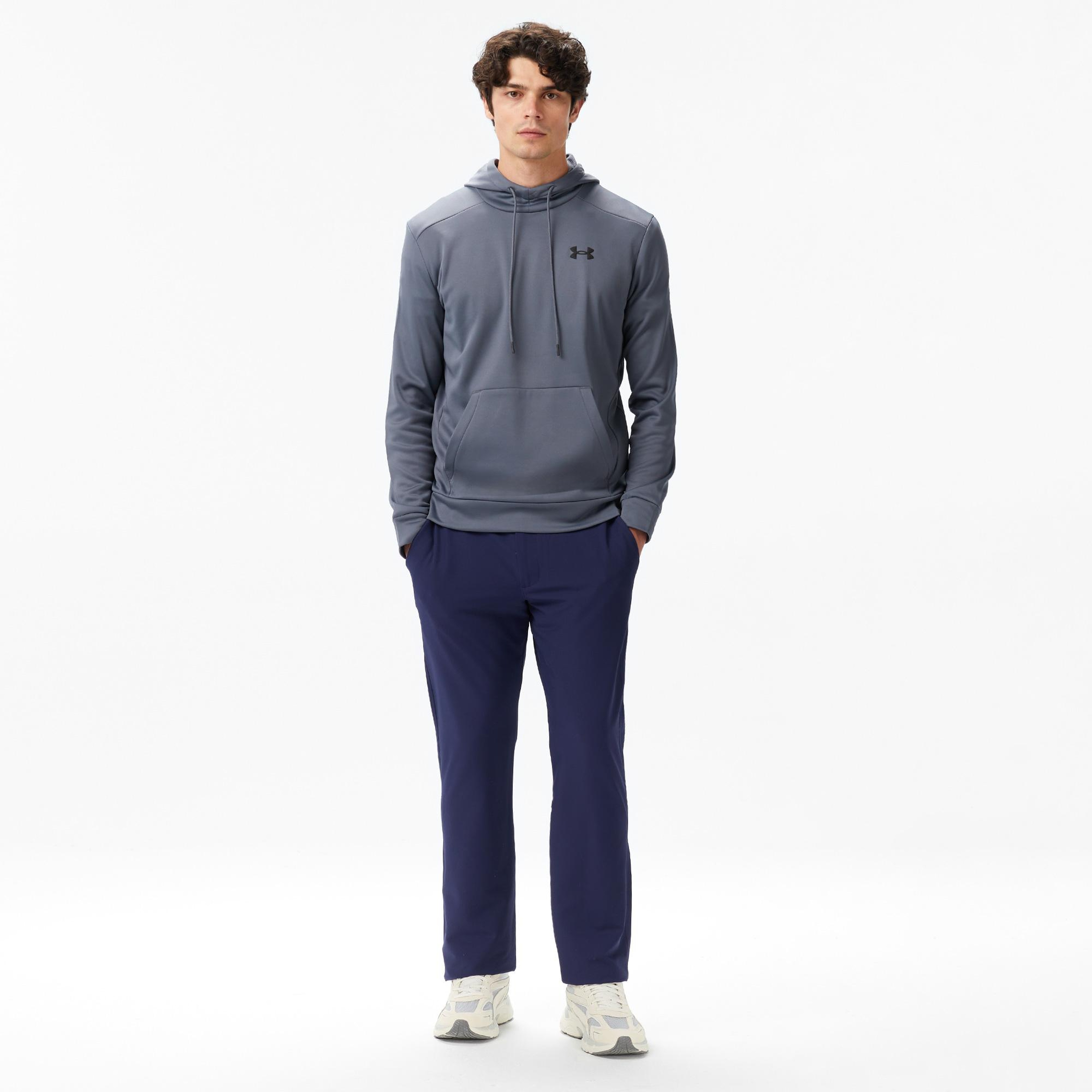 Under Armour Armour Fleece Erkek Gri Sweatshirt
