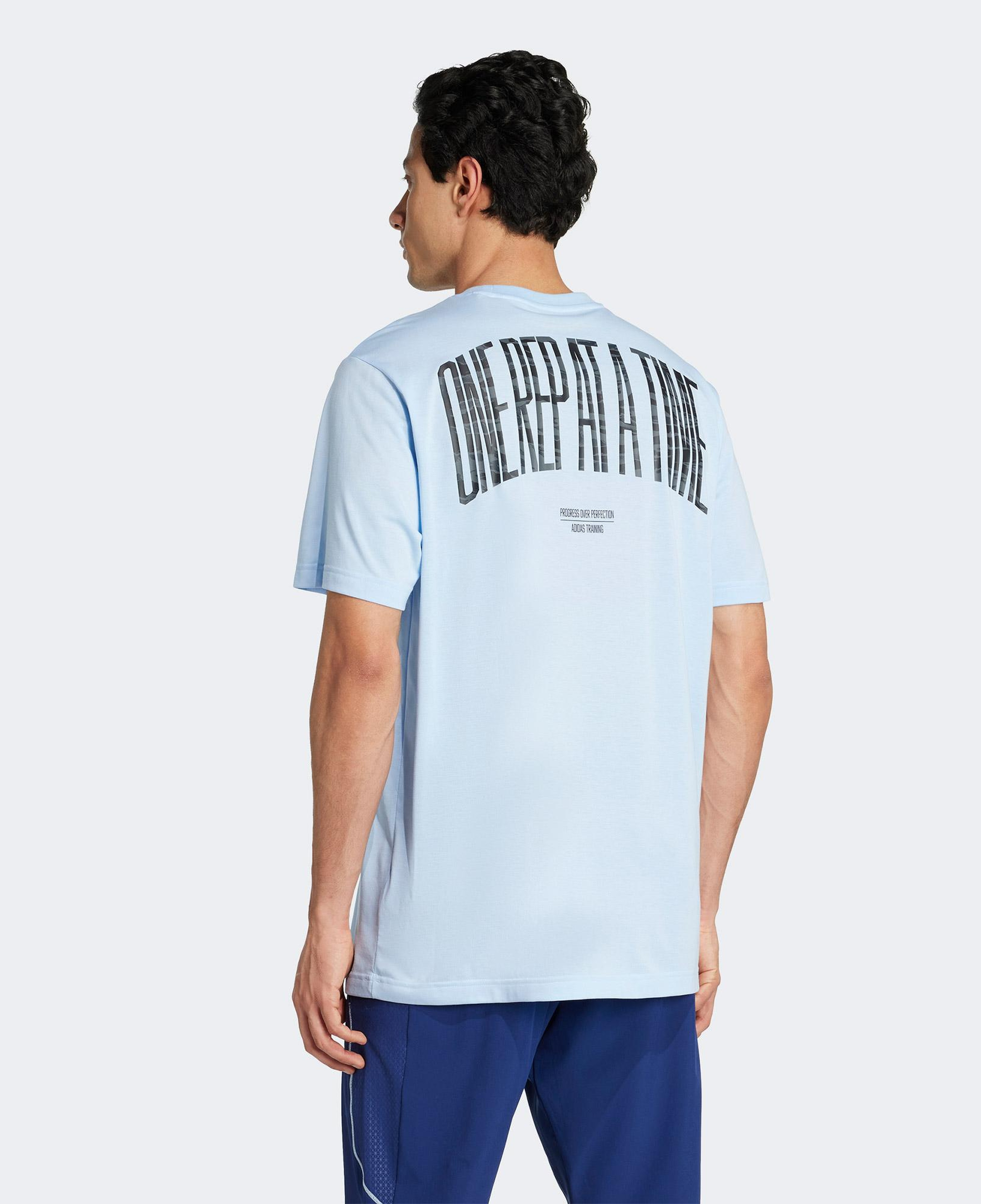 adidas Climacool Camo Training Graphic Erkek Mavi Antrenman T-Shirt