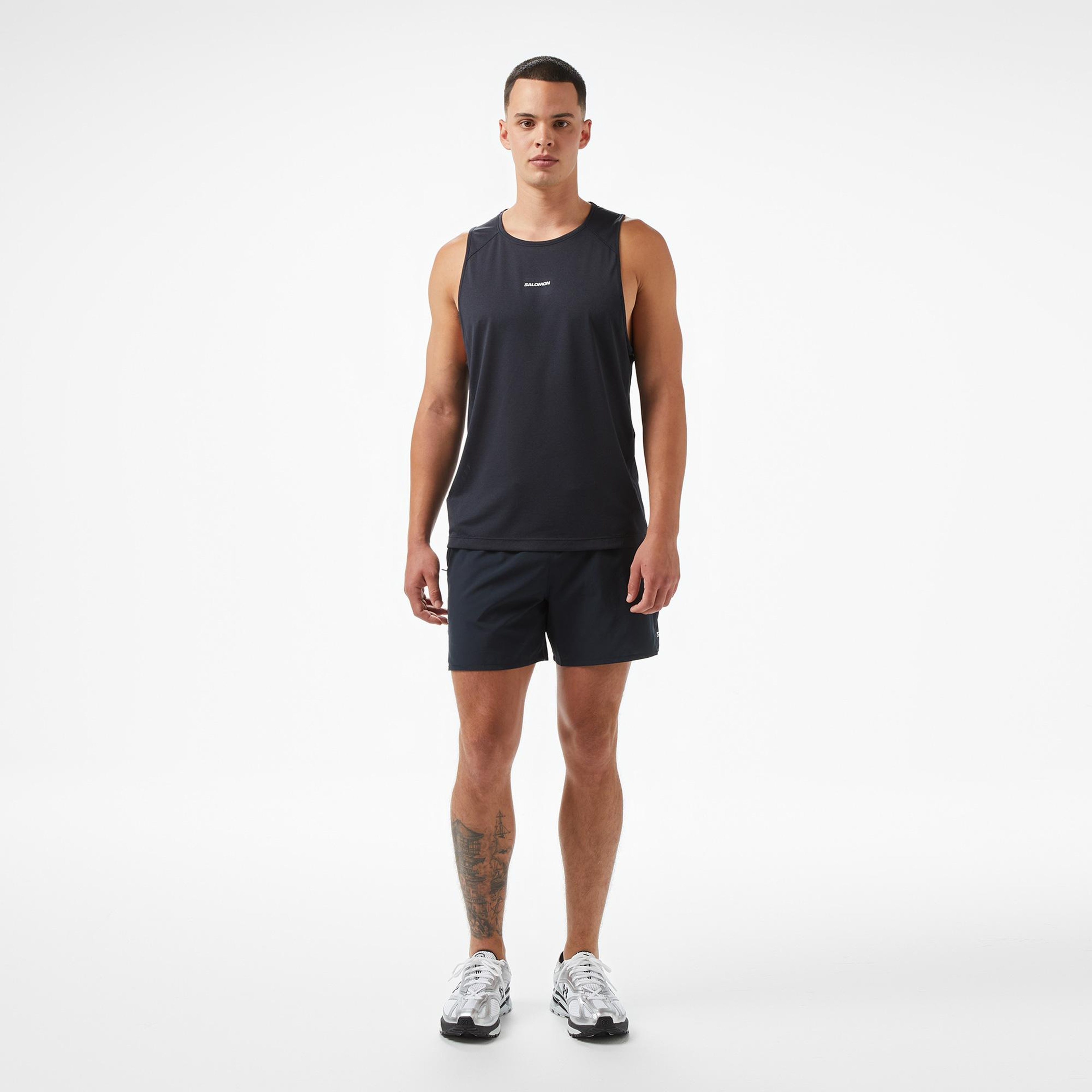 Salomon Shkout Core Tank Erkek Siyah Koşu Atleti