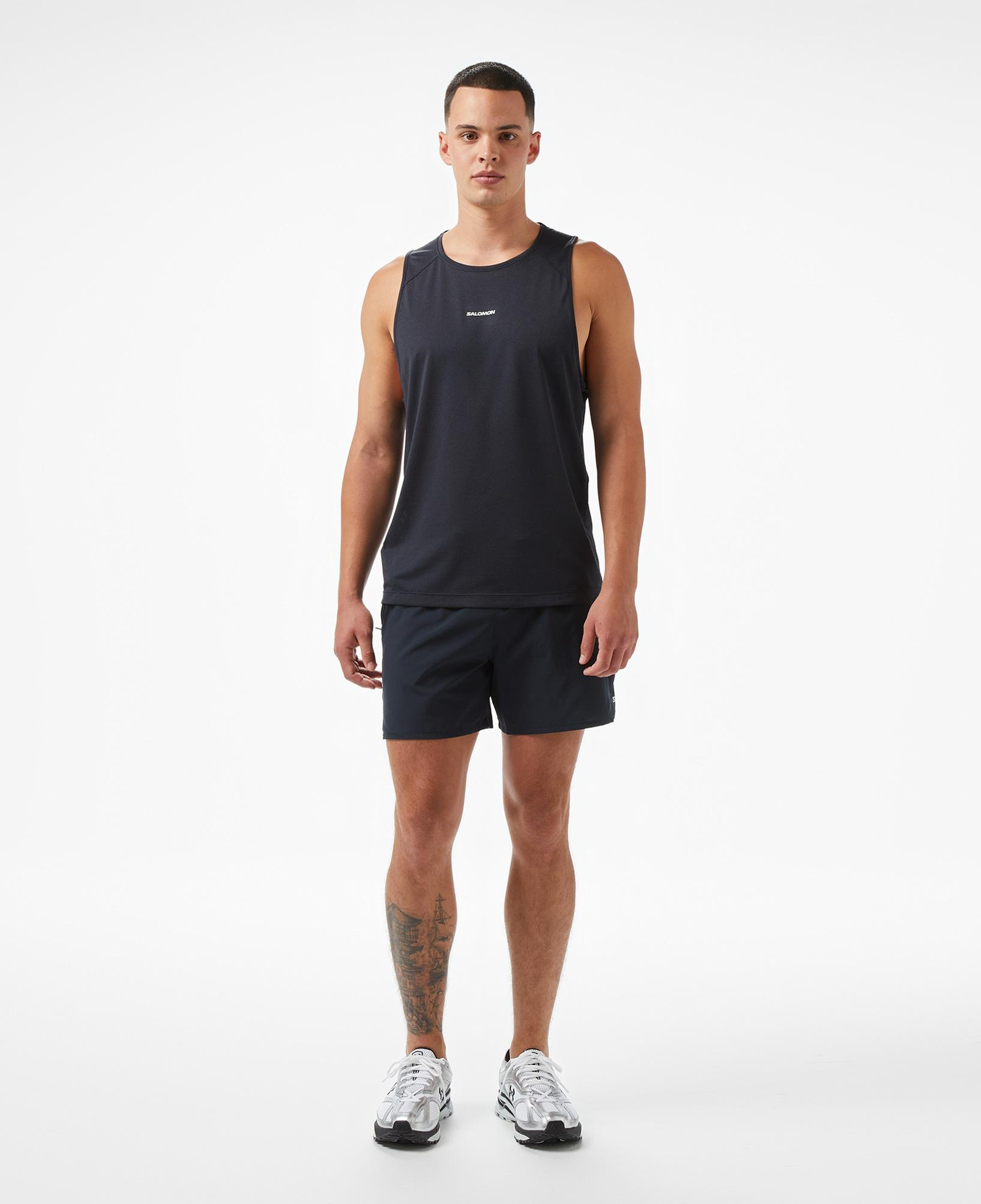 Salomon Shkout Core Tank Erkek Siyah Koşu Atleti