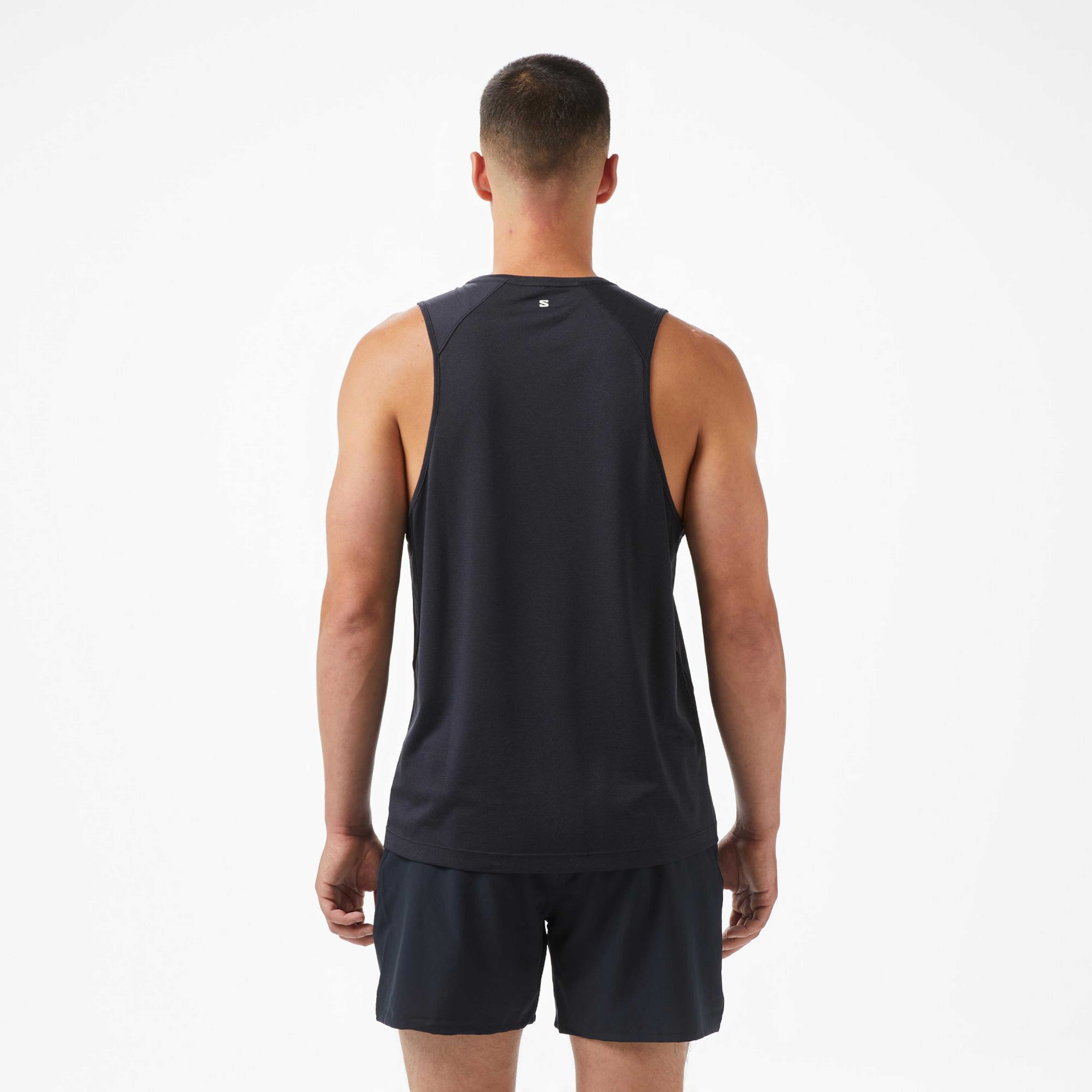 Salomon Shkout Core Tank Erkek Siyah Koşu Atleti