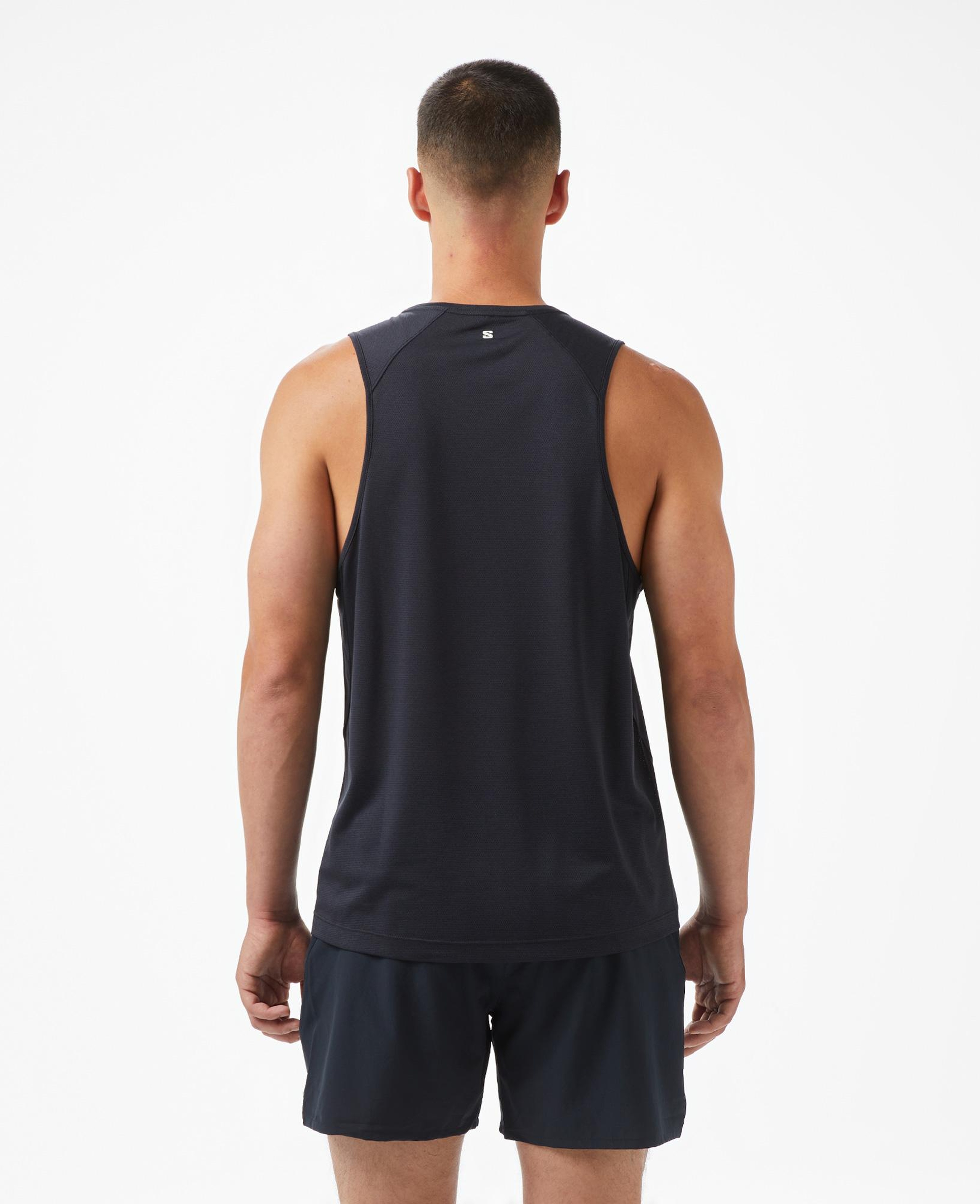 Salomon Shkout Core Tank Erkek Siyah Koşu Atleti