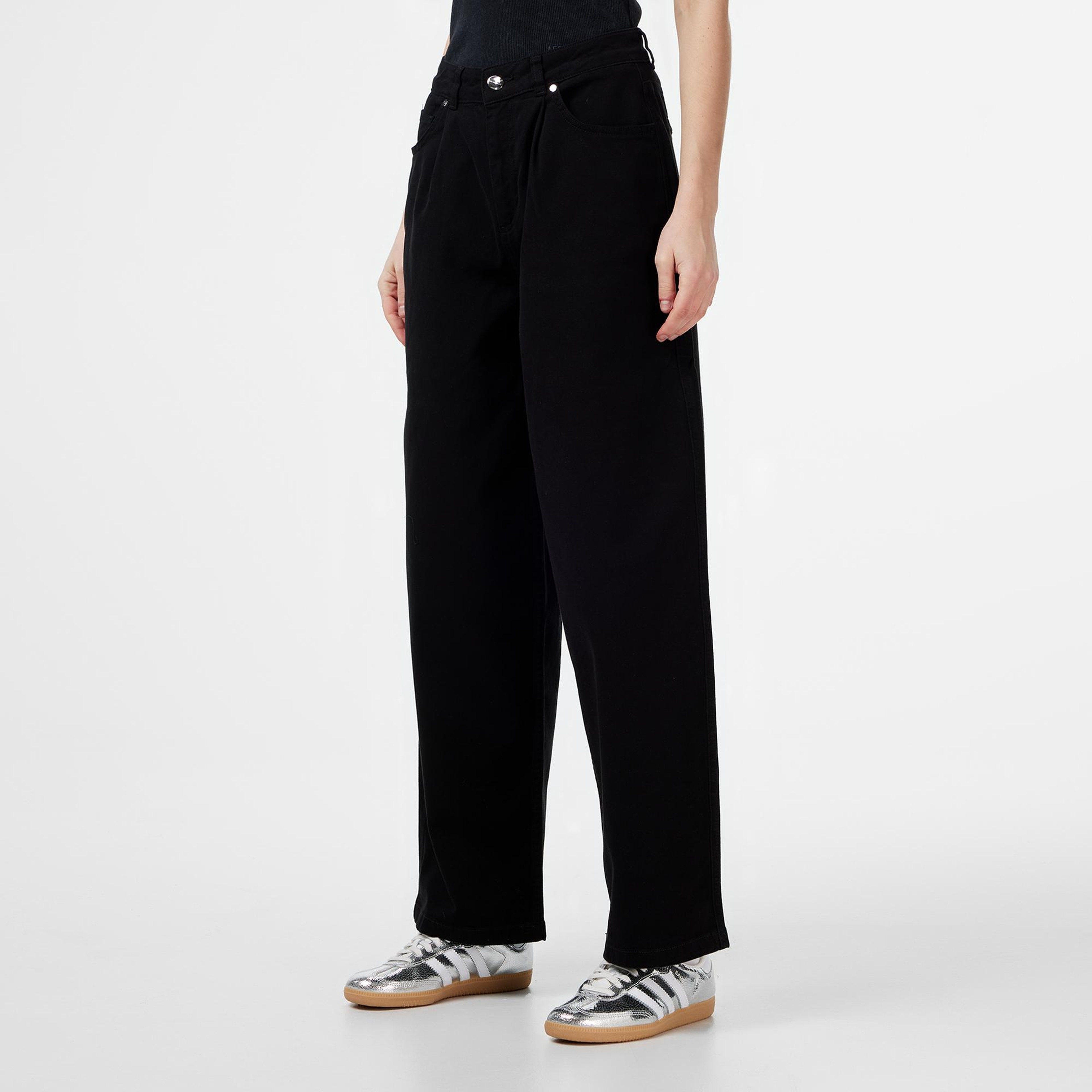 Les Benjamins Regular Fit Kadın Siyah Pantolon