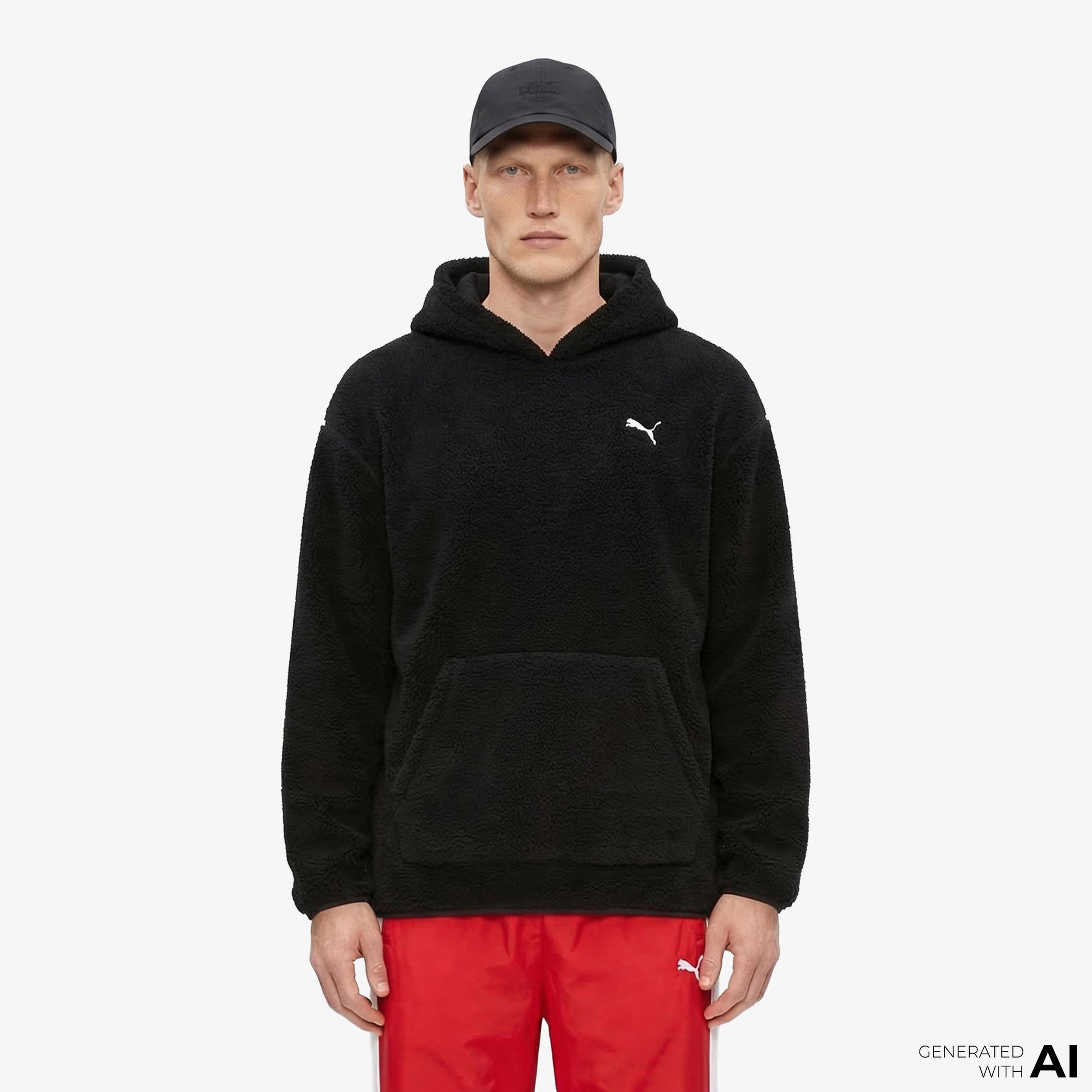 Puma Essentials Erkek Siyah Sweatshirt