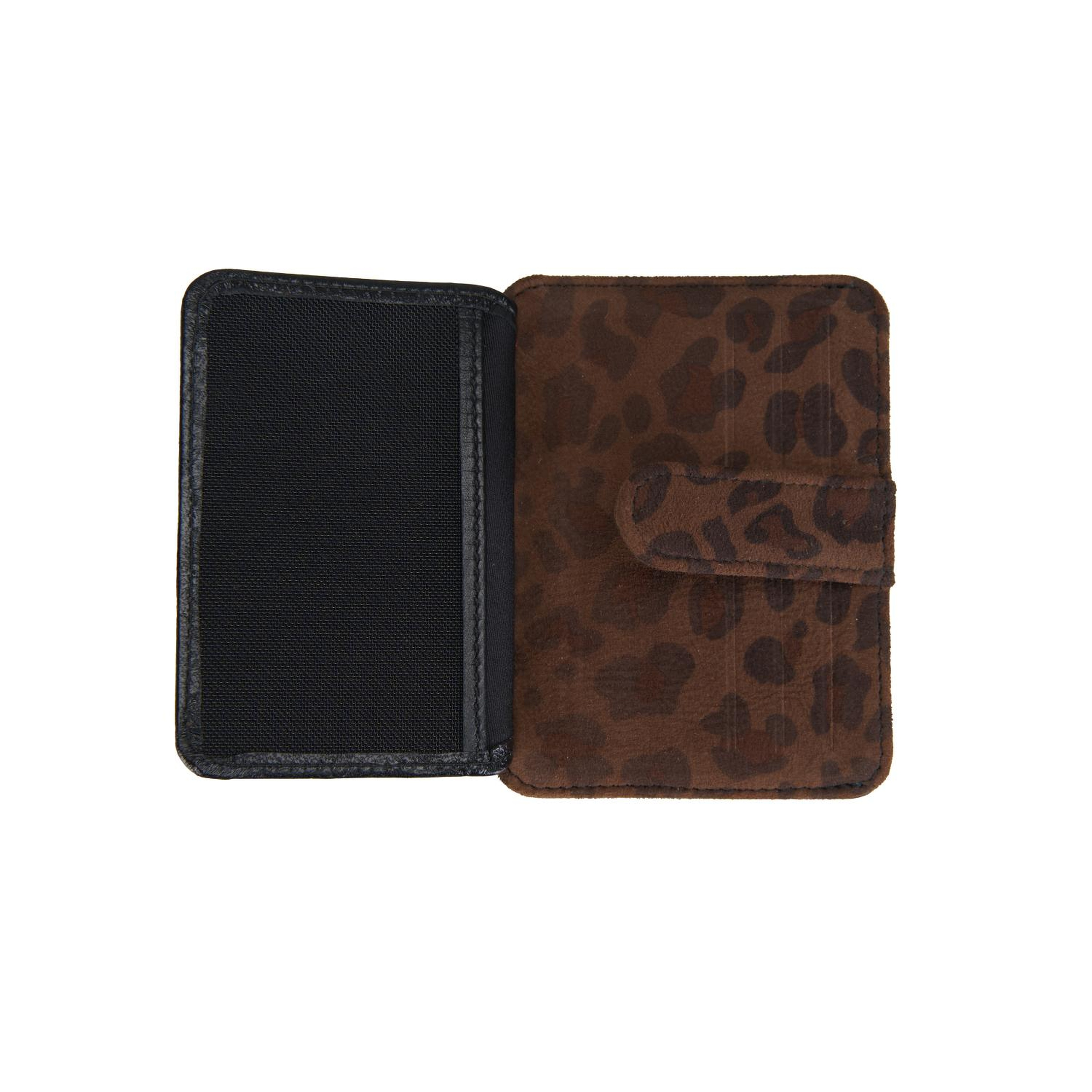 Diona Siyah/ Leopar Baskılı Kadın Cüzdan