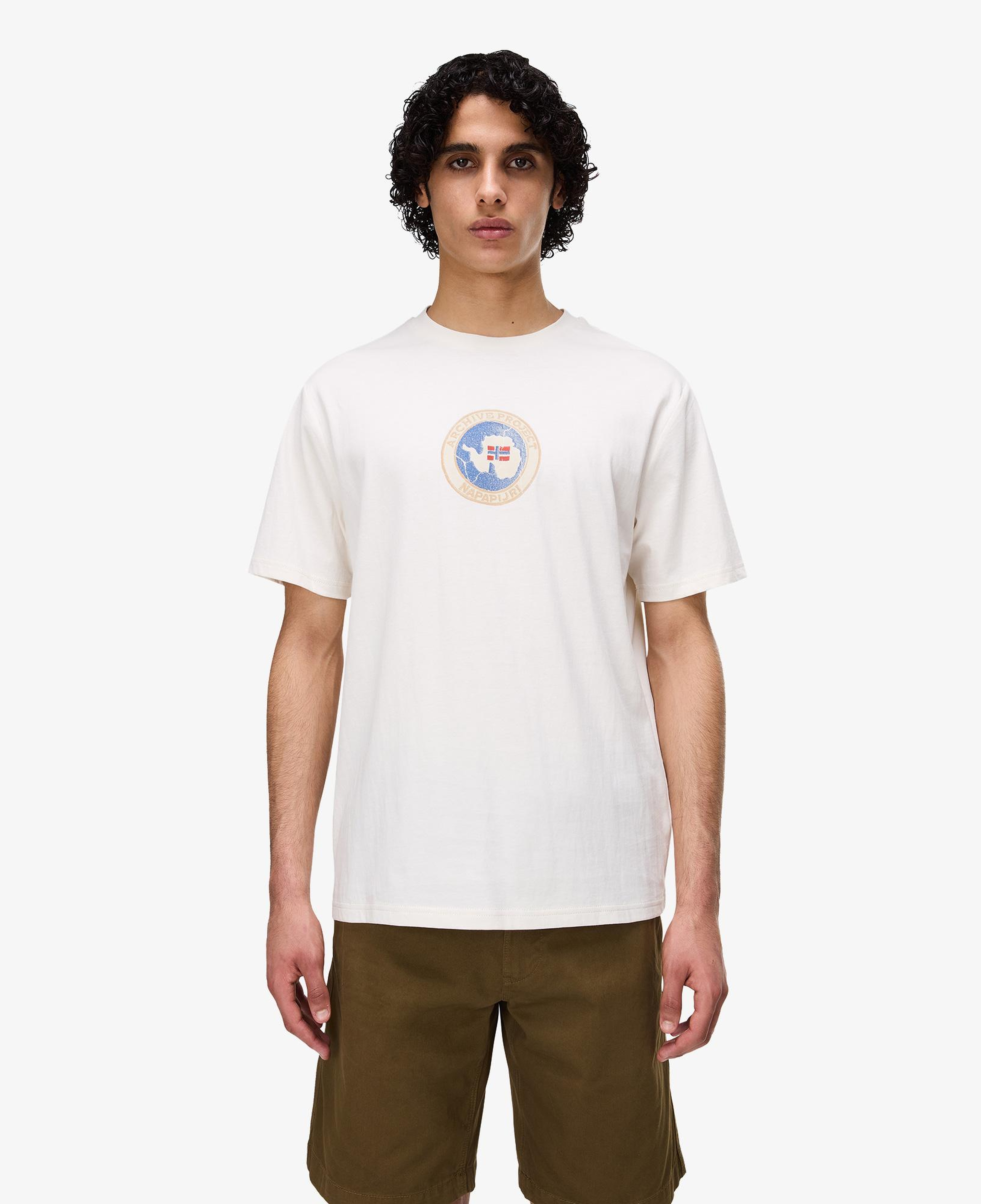 Napapijri S-Phos Erkek Beyaz T-Shirt