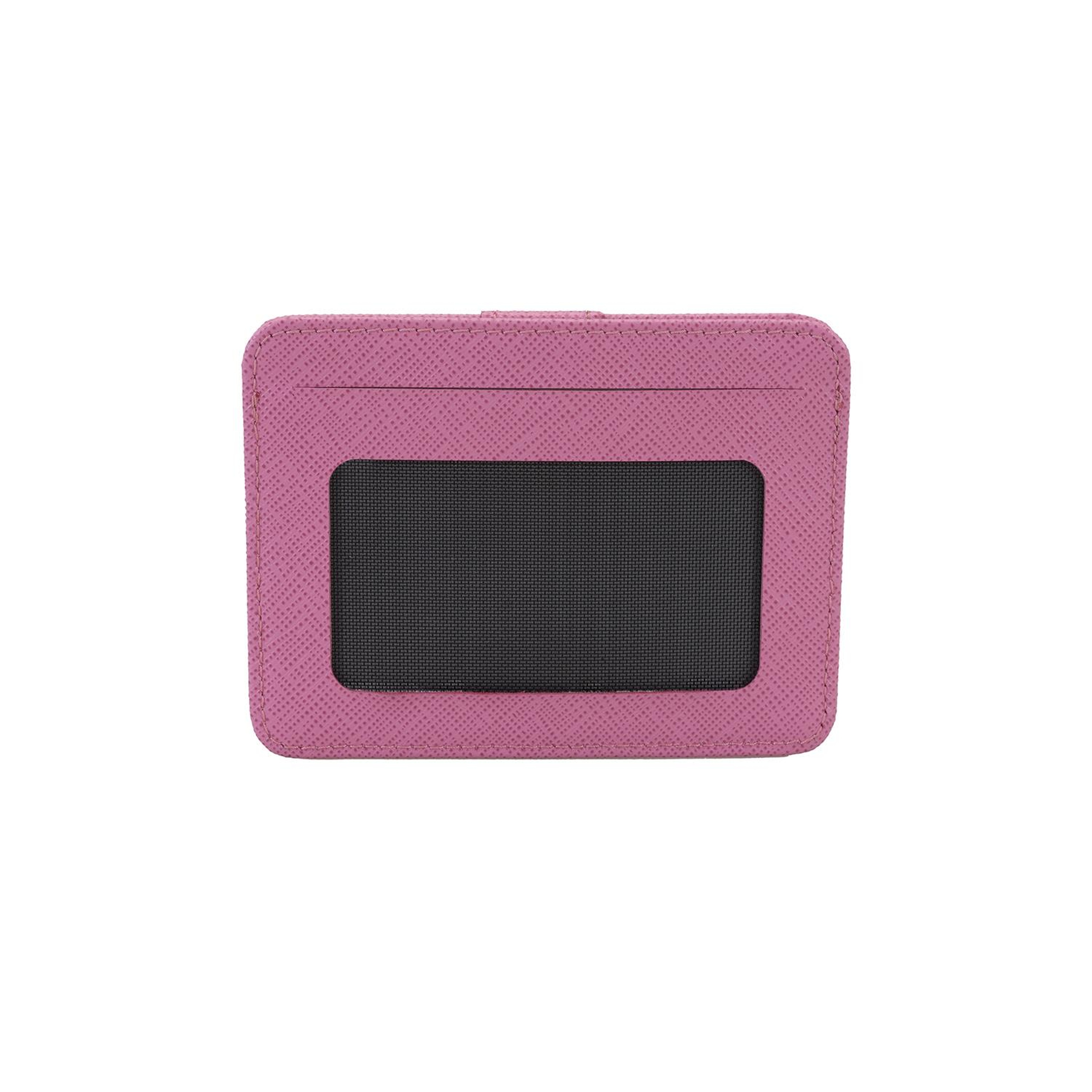 Lenora Pembe Kadın Deri Kartlık