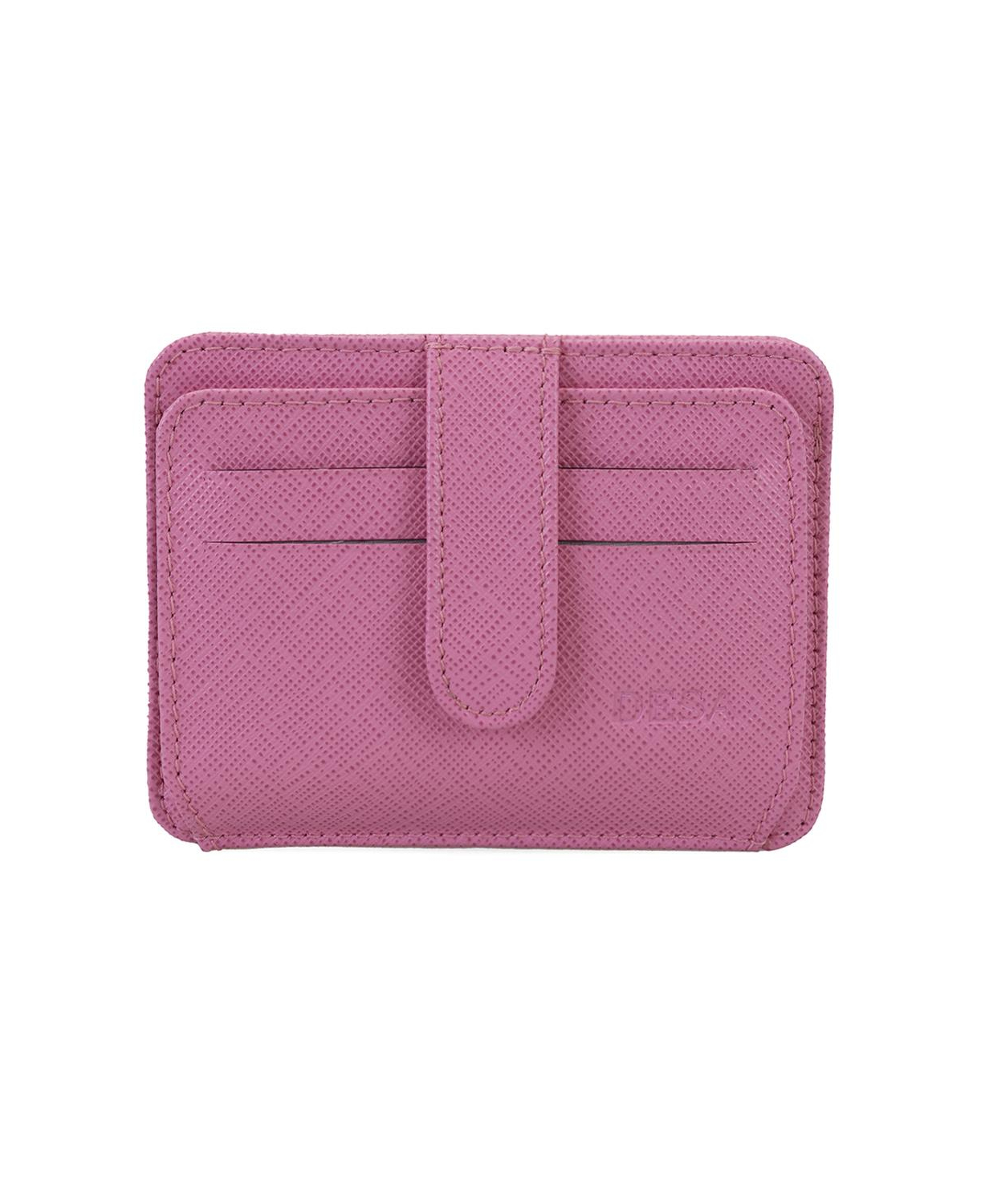 Lenora Pembe Kadın Deri Kartlık