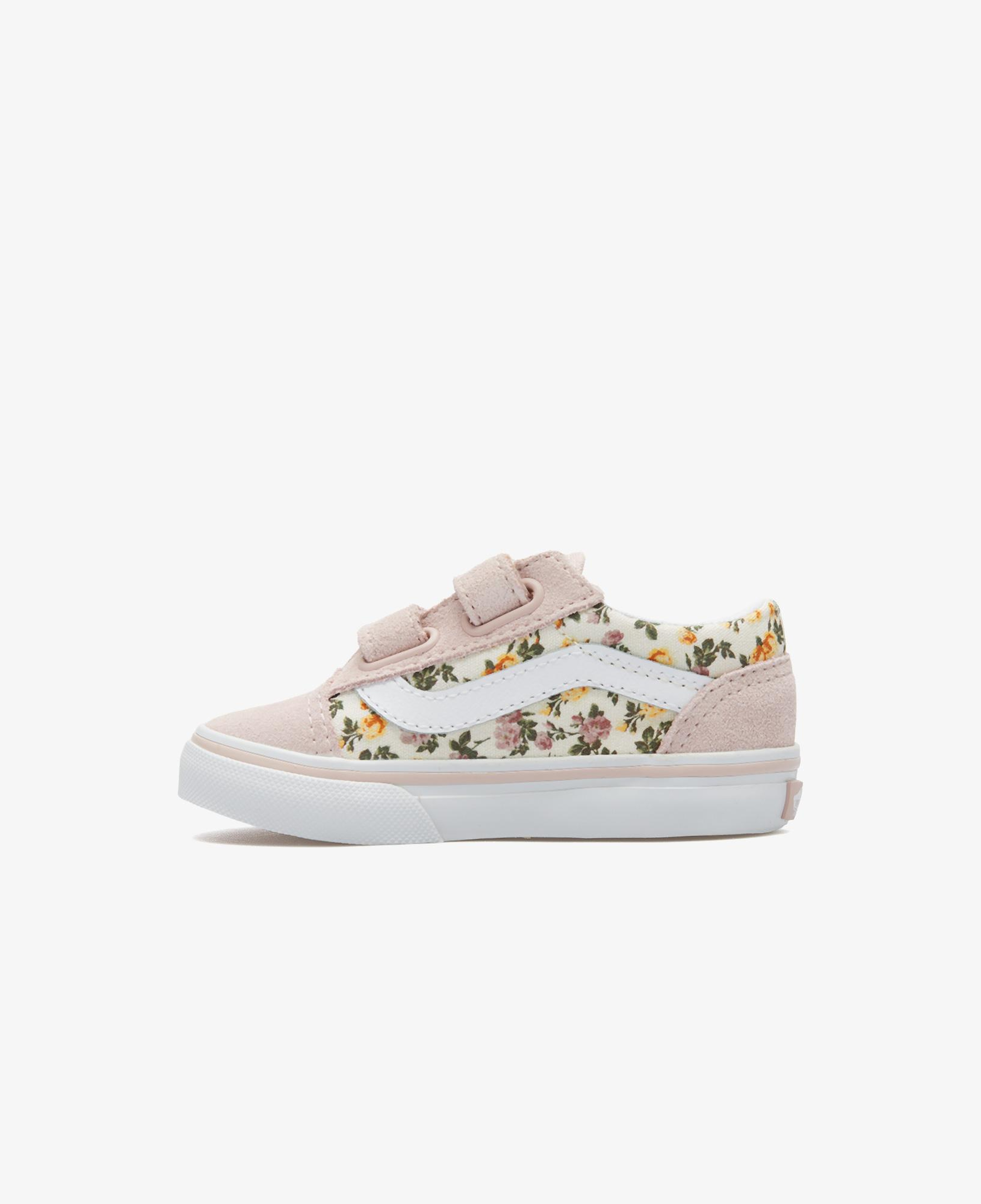 Vans Old Skool V Bebek Çiçekli Pembe Sneaker