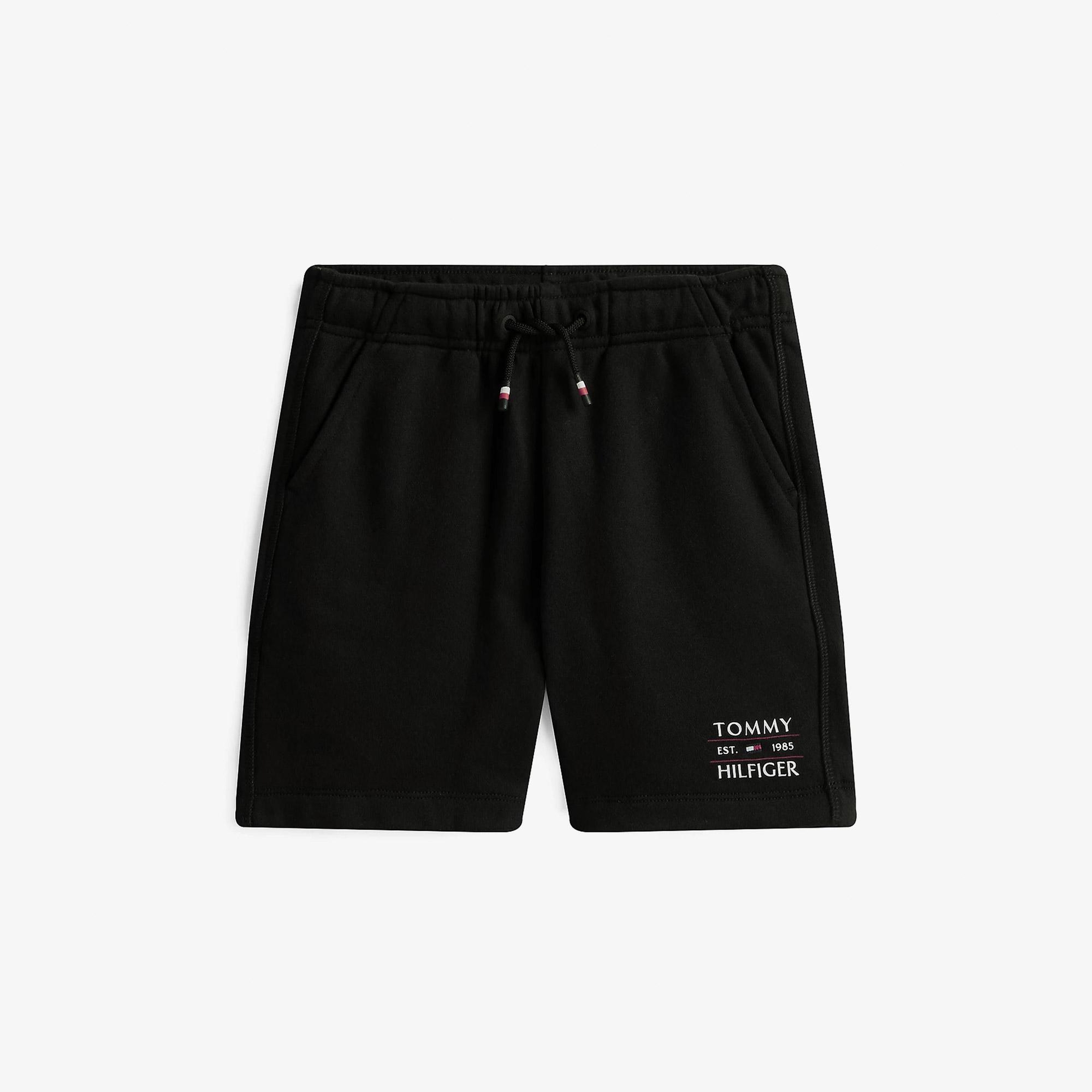 Tommy Hilfiger Logo Çocuk Siyah Şort