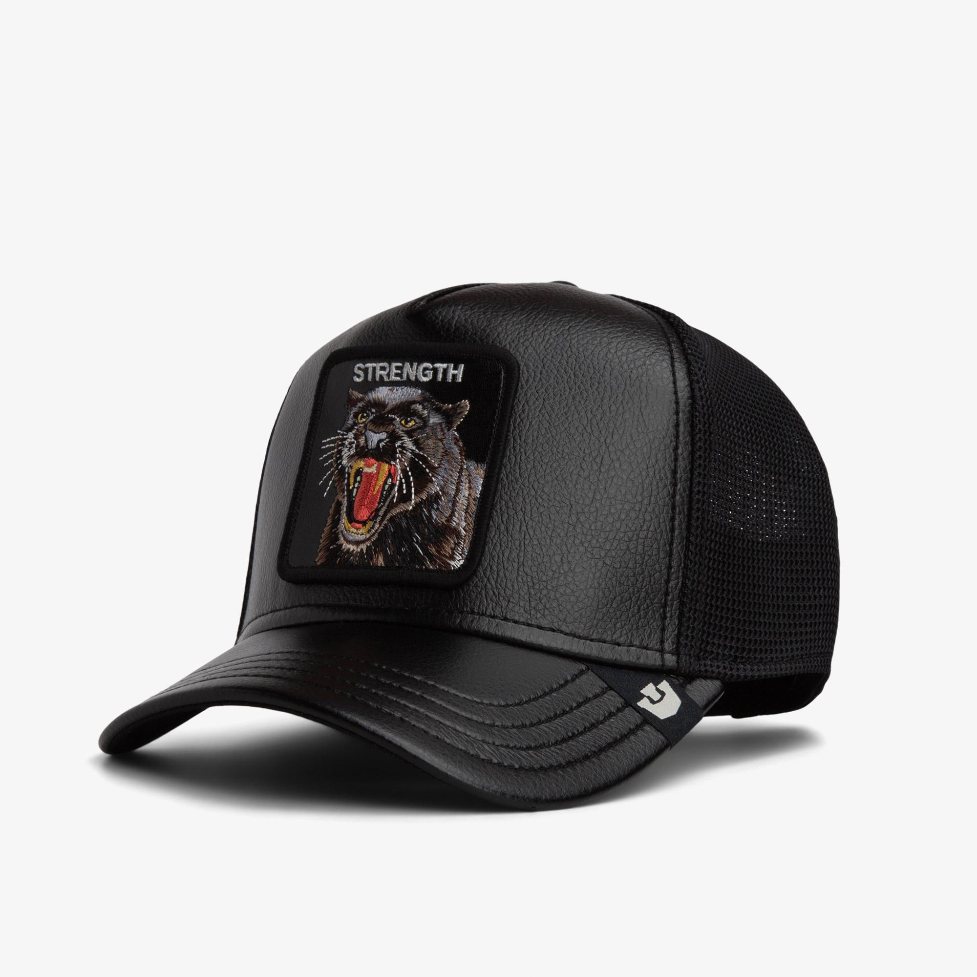 Goorin Bros Faux Leather Panther Unisex Siyah Şapka