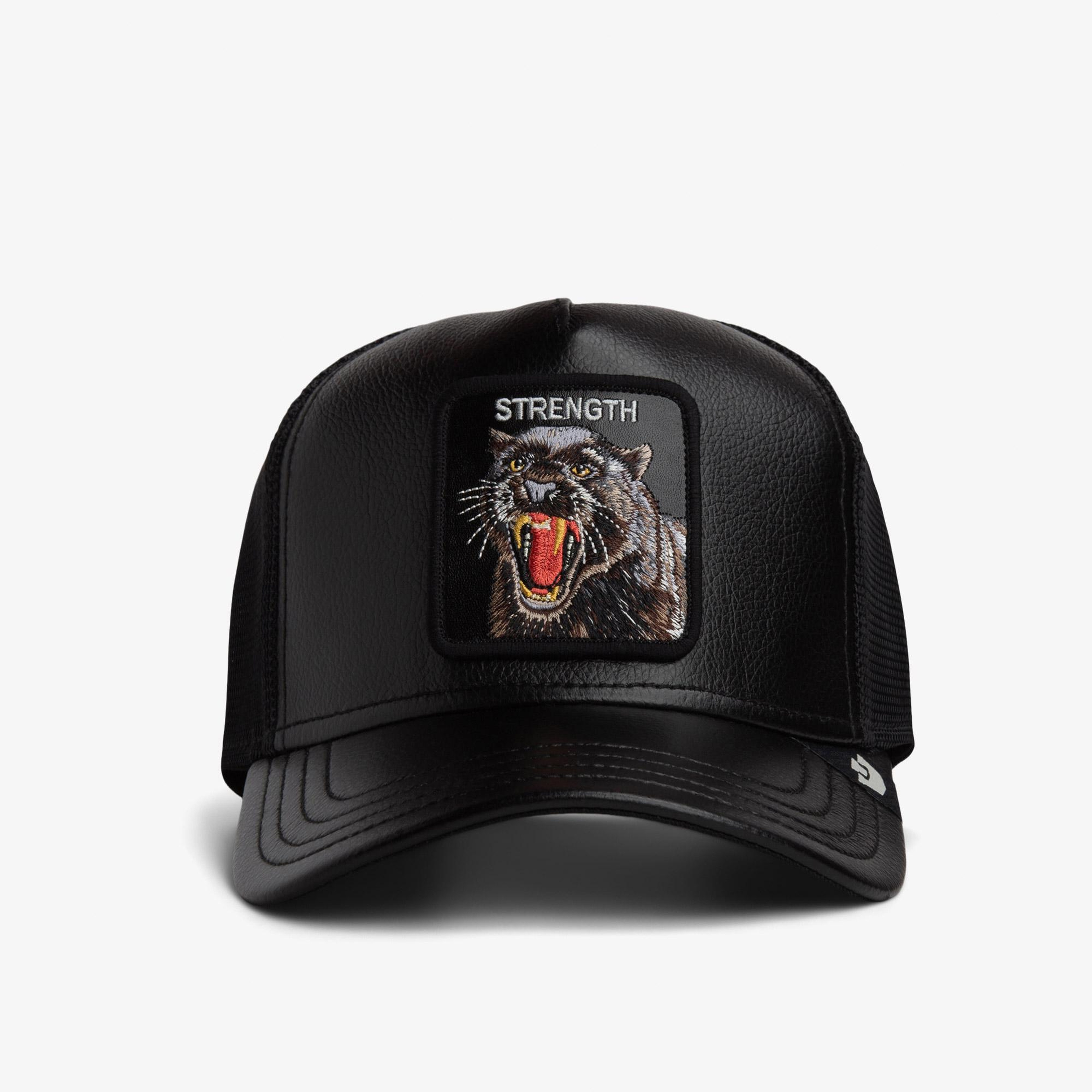 Goorin Bros Faux Leather Panther Unisex Siyah Şapka