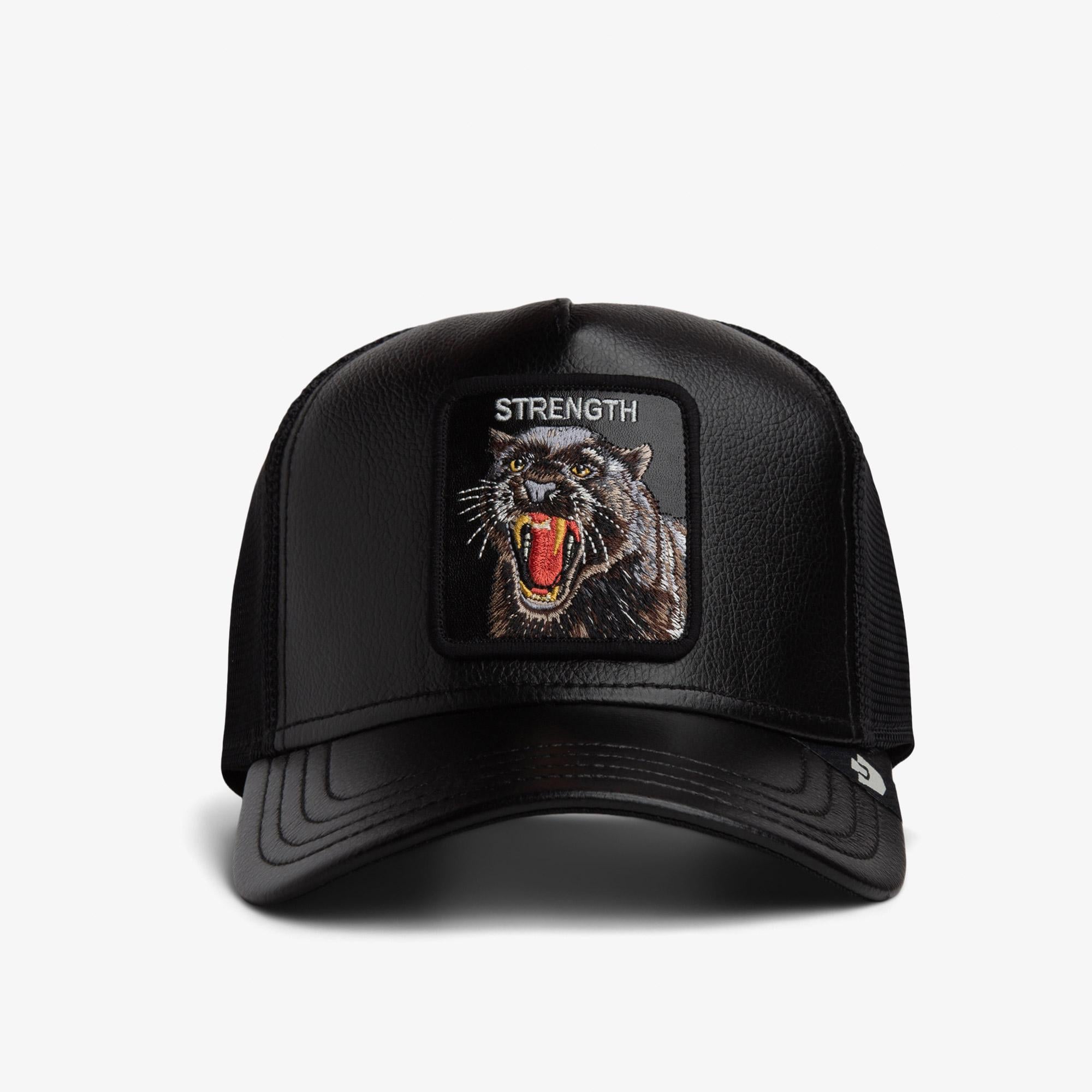 Goorin Bros Faux Leather Panther Unisex Siyah Şapka