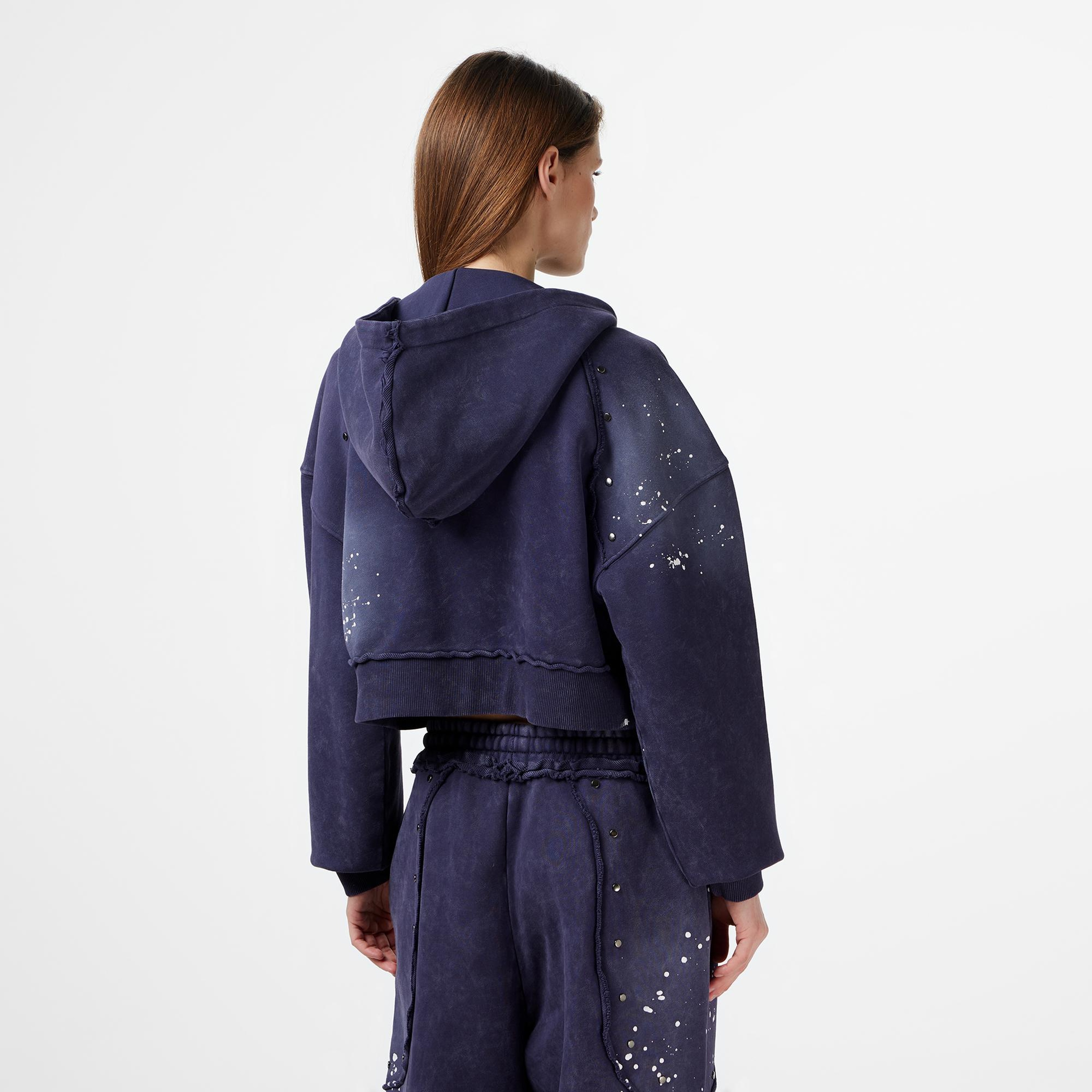 Les Benjamins Regular Fit Kadın Mor Sweatshirt