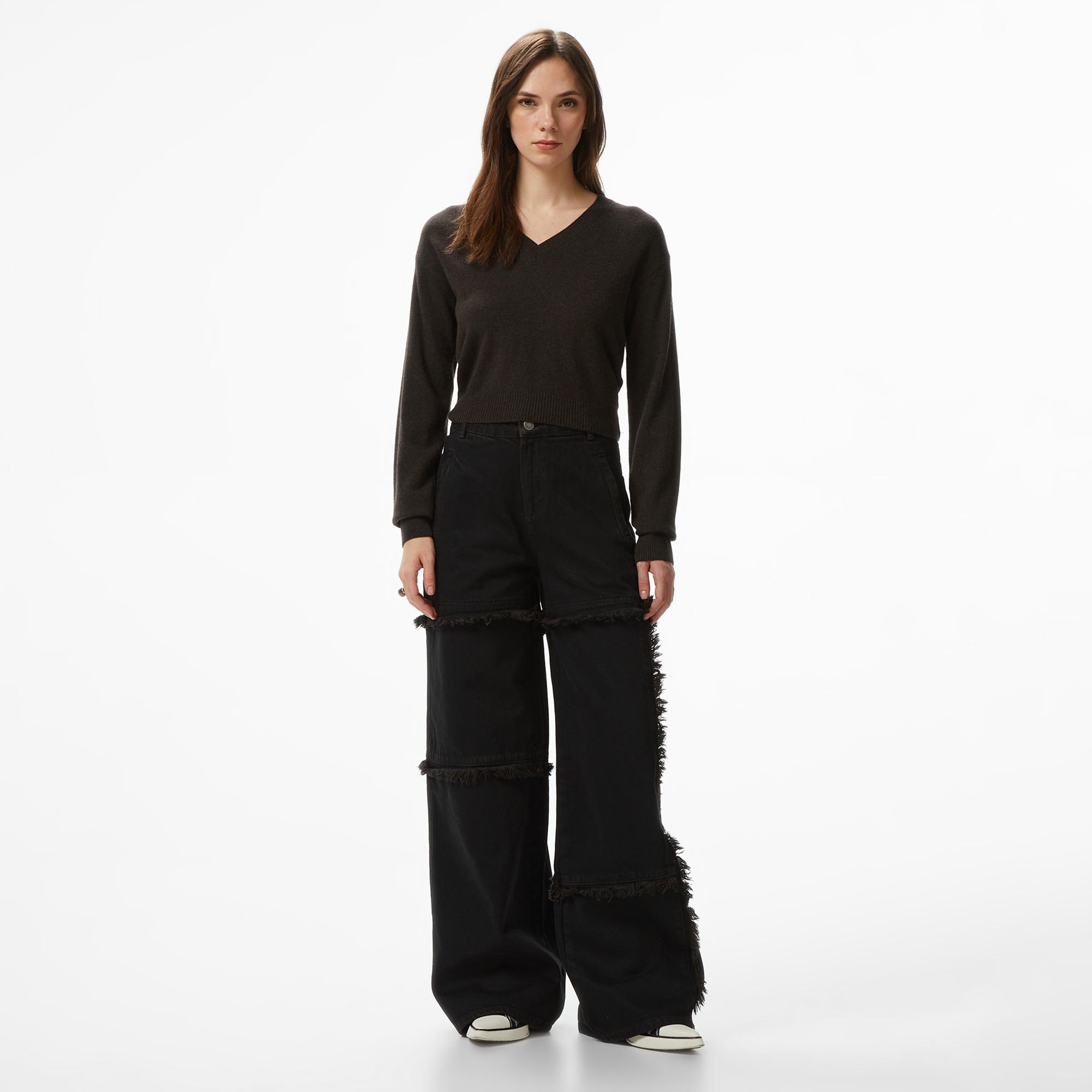 Les Benjamins Regular Fit Kadın Mavi Pantolon