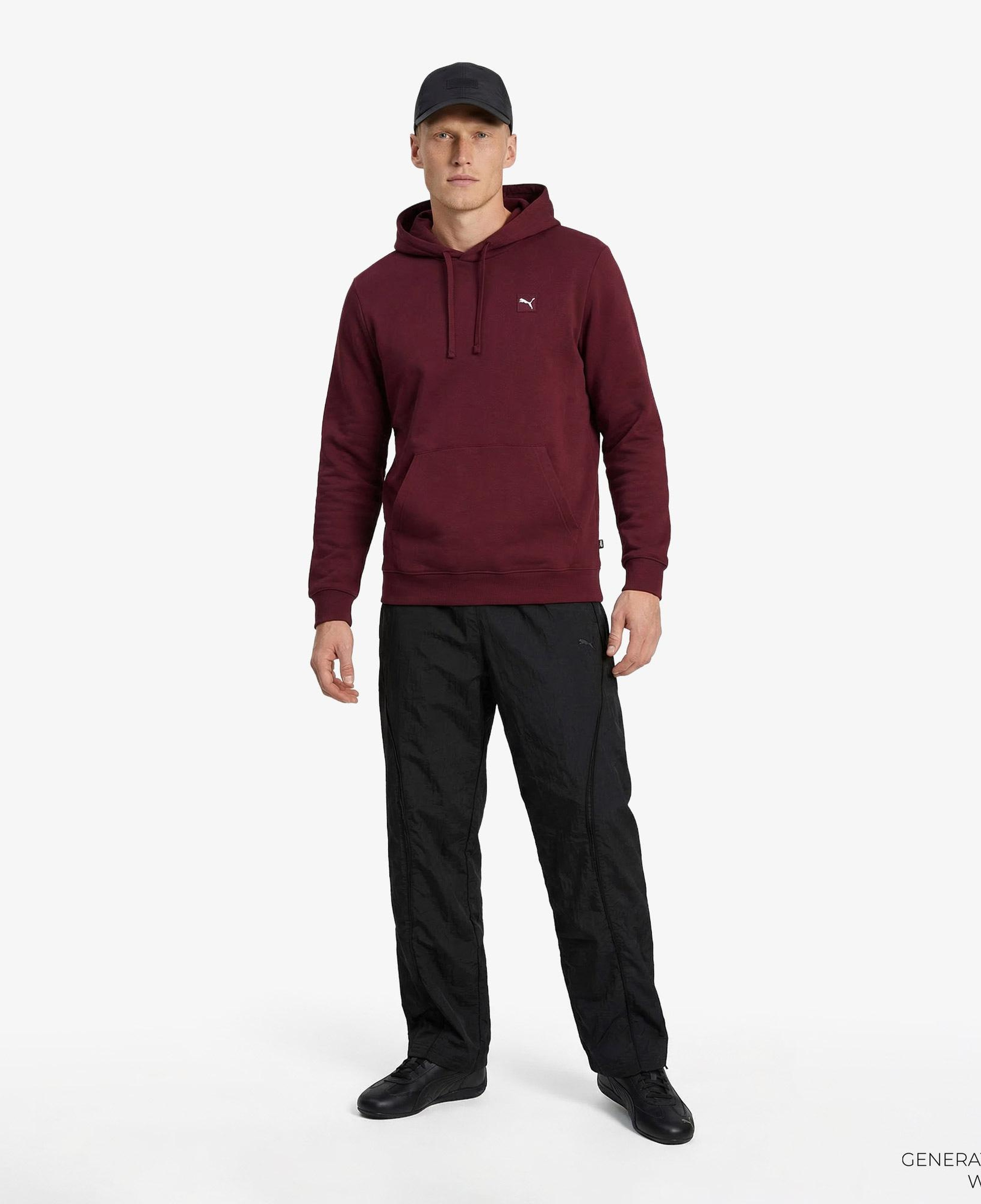 Puma Essentials Elevated Erkek Kırmızı Sweatshirt