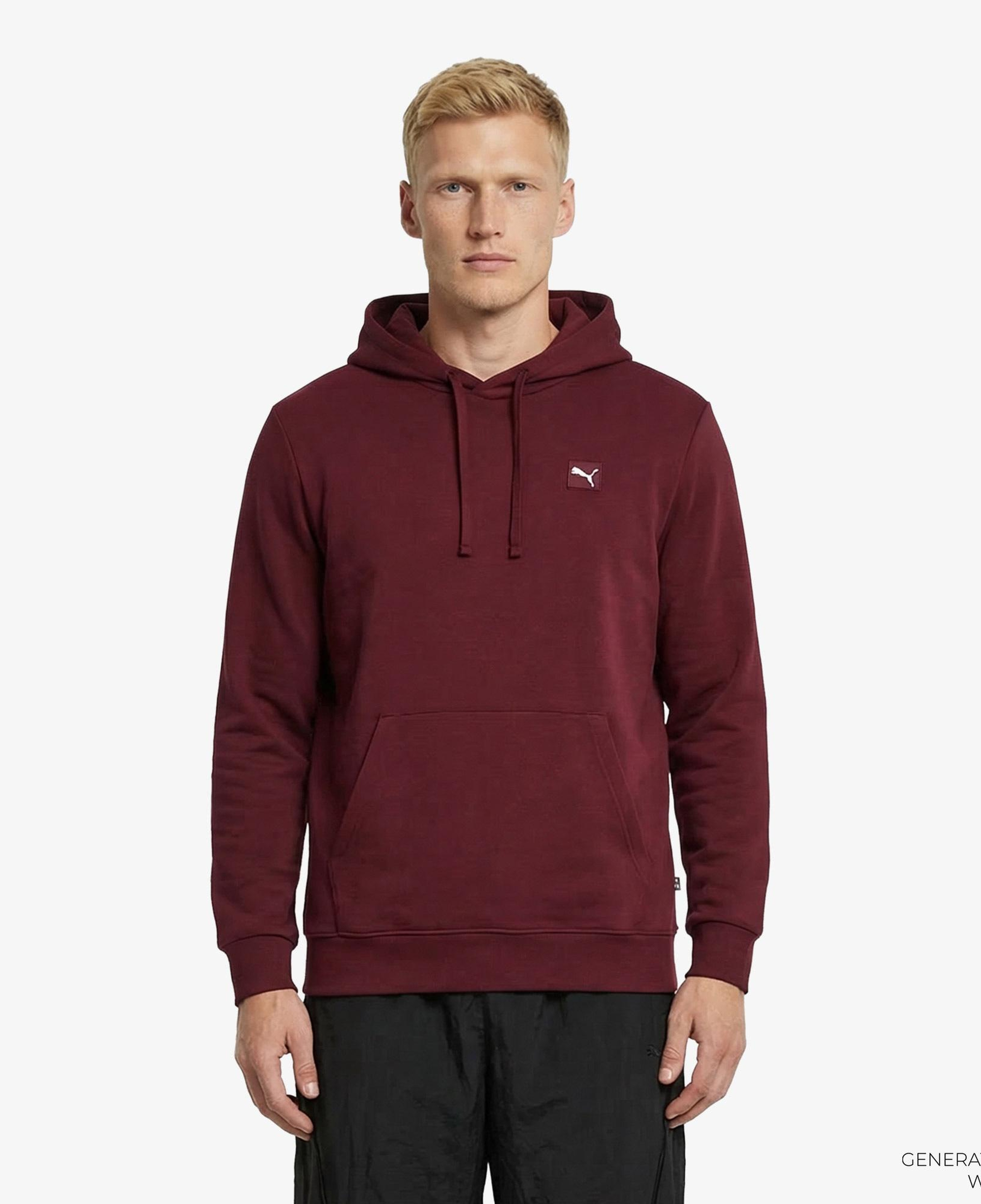 Puma Essentials Elevated Erkek Kırmızı Sweatshirt