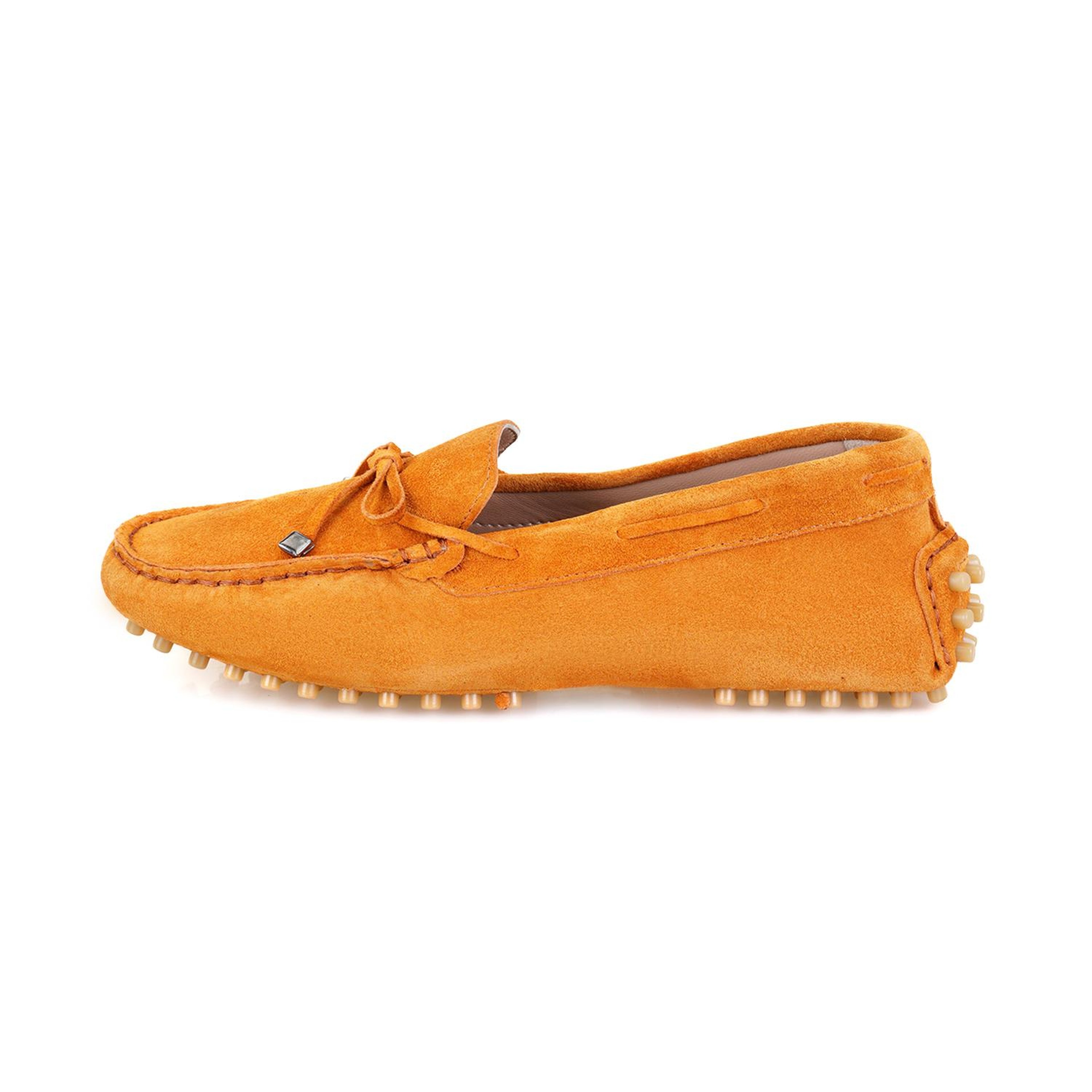 Kadın Sarı Deri Loafer