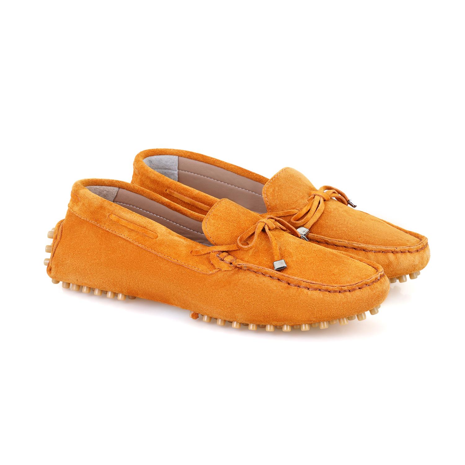 Kadın Sarı Deri Loafer