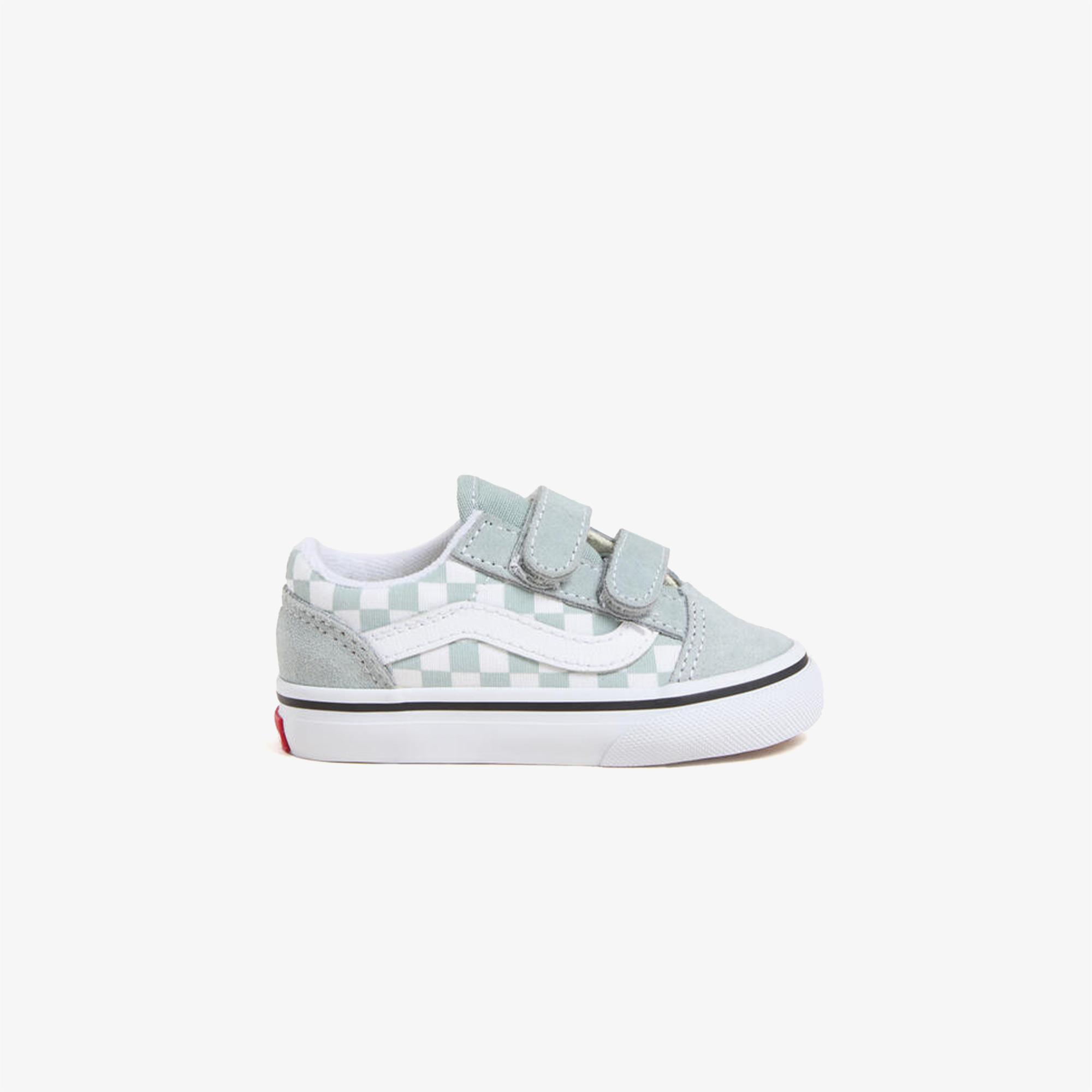 Vans Old Skool V Checkerboard Bebek Yeşil Sneaker