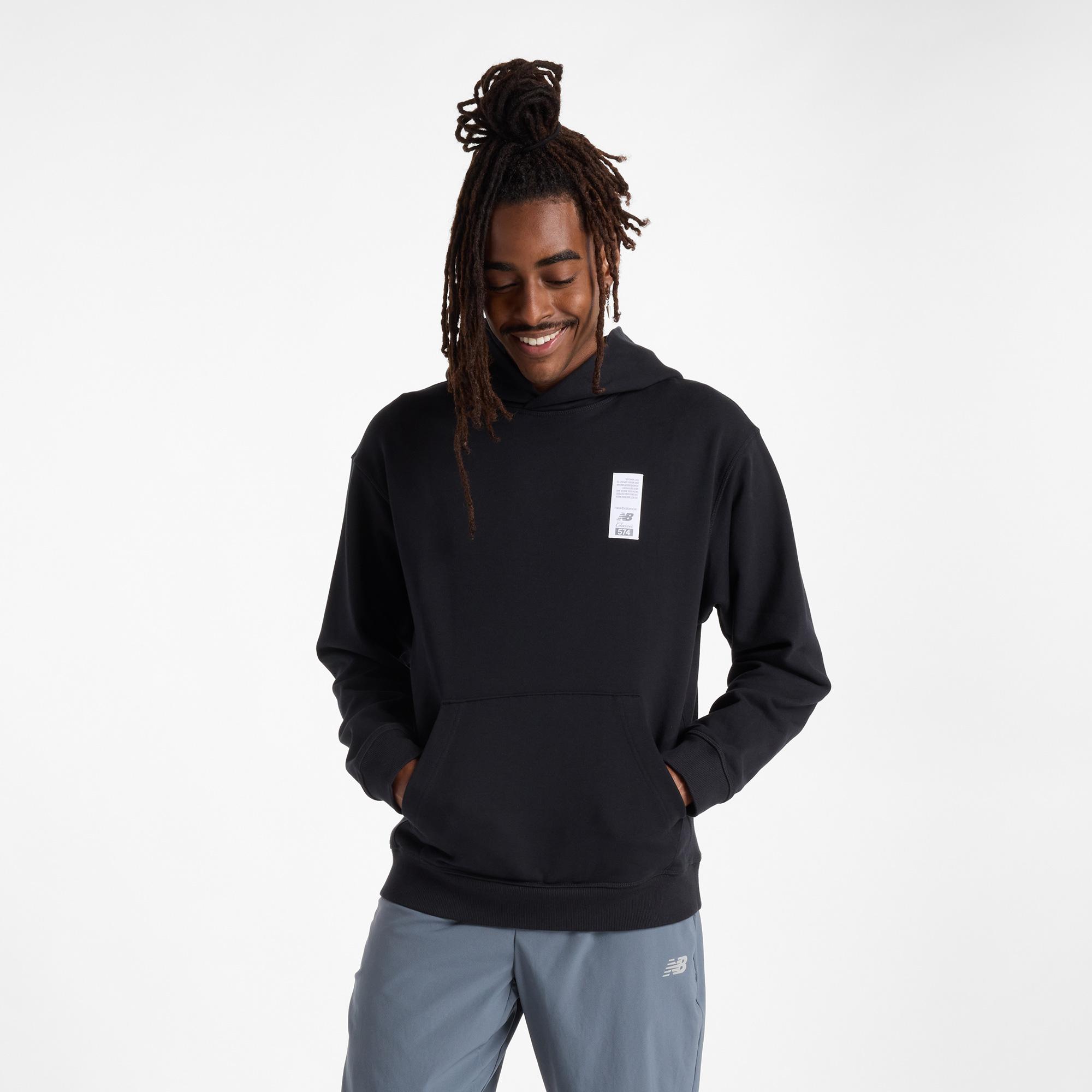 New Balance French Terry 574 Erkek Lacivert Hoodie