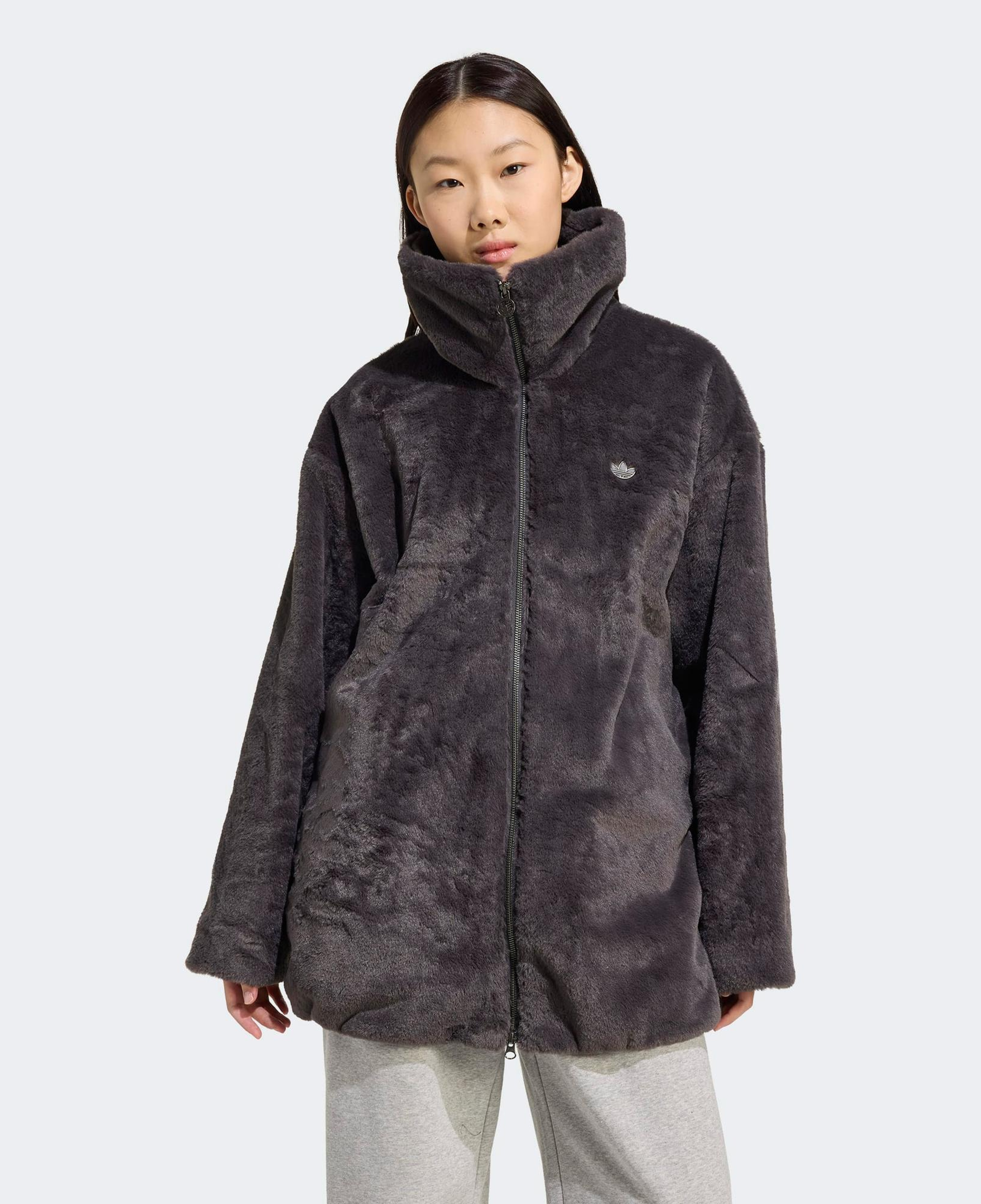 adidas Fur Jacket Kadın Siyah Ceket