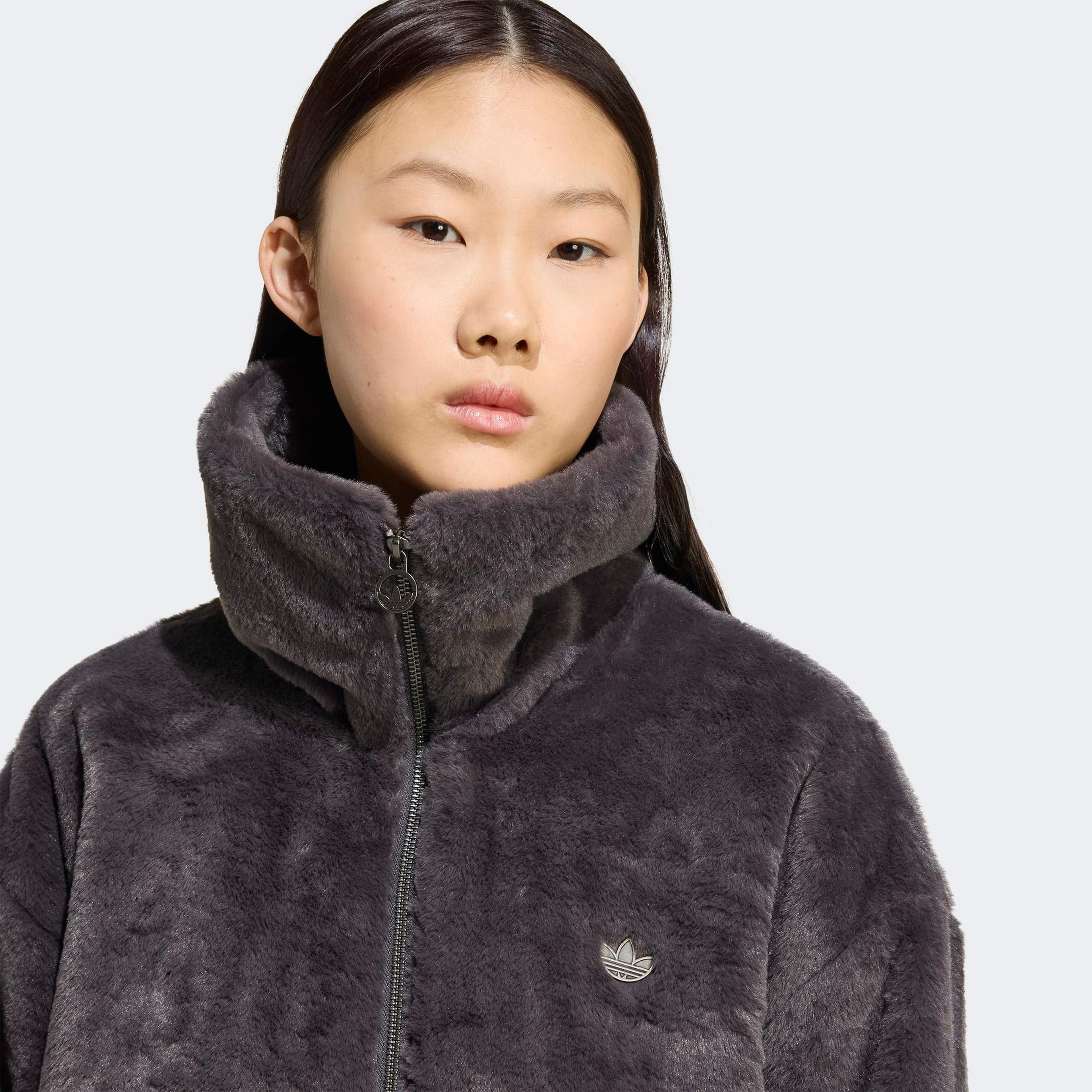 adidas Fur Jacket Kadın Siyah Ceket